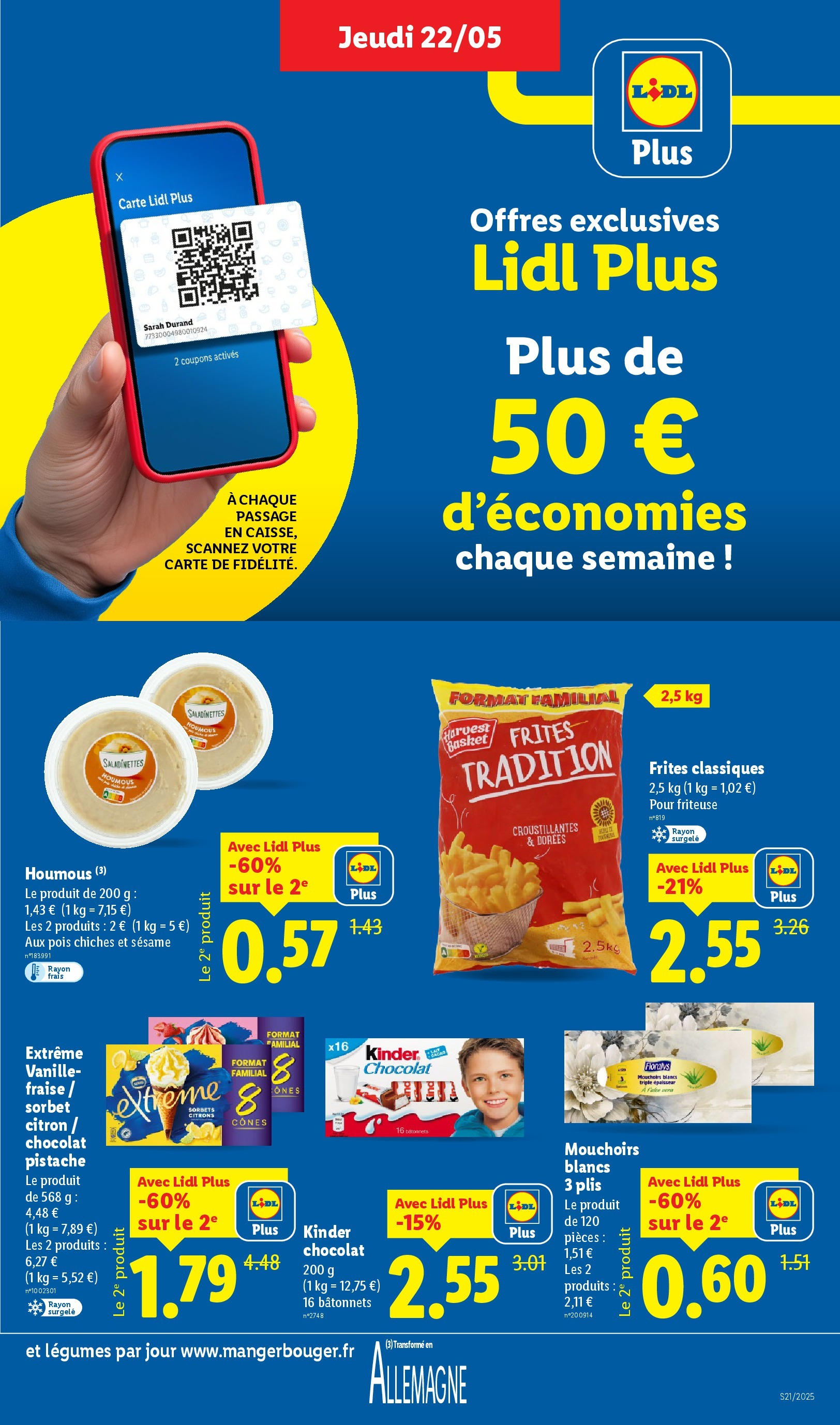 Catalogue LIDL du 21/05/2025 | Promo prospectus en ligne | Page: 9 | Produits: Fraise, Friteuse, Mouchoirs, Cônes Catalogue LIDL du 21/05/2025 | Promo prospectus en ligne | Page: 9 | Produits: Fraise, Friteuse, Mouchoirs, Cônes