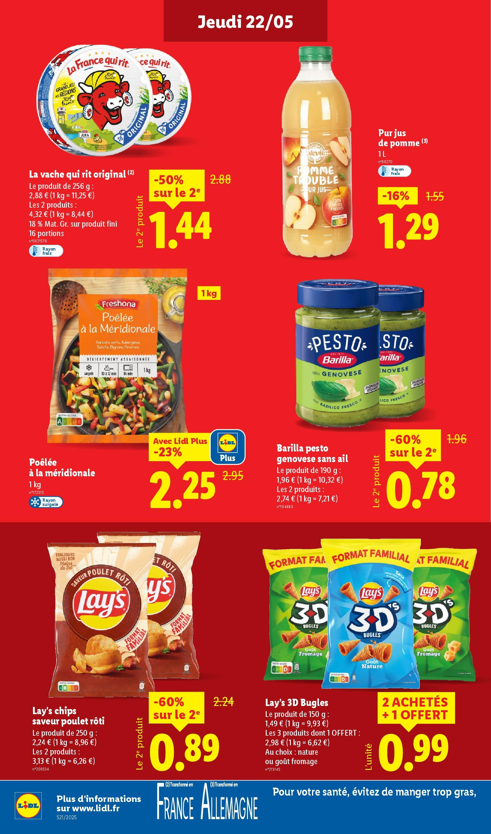 Catalogue LIDL du 21/05/2025 | Promo prospectus en ligne | Page: 12 | Produits: Ail, Pesto, Sel, Jus Catalogue LIDL du 21/05/2025 | Promo prospectus en ligne | Page: 12 | Produits: Ail, Pesto, Sel, Jus