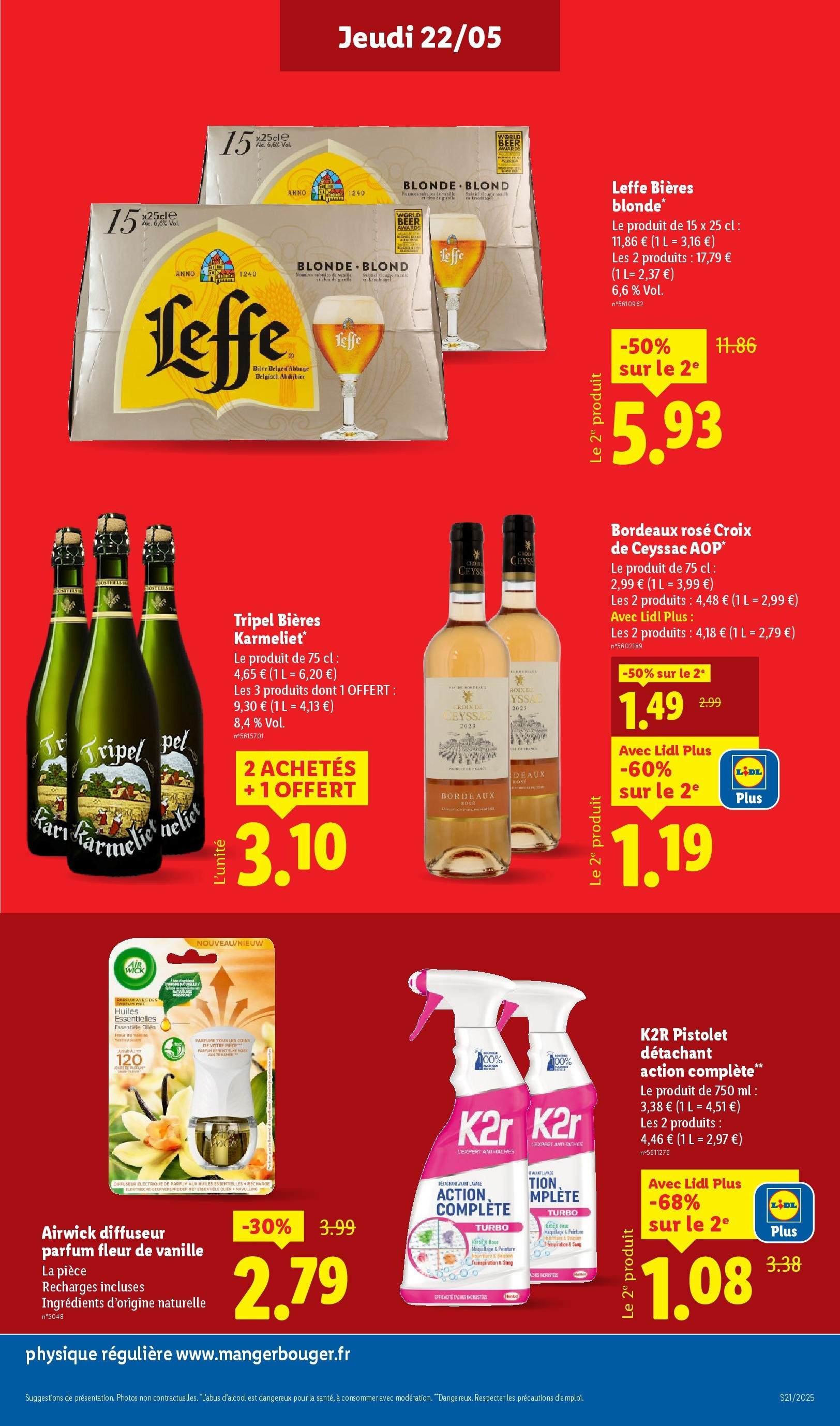 Catalogue LIDL du 21/05/2025 | Promo prospectus en ligne | Page: 15 | Produits: Parfum, Diffuseur, Maquillage, Détachant Catalogue LIDL du 21/05/2025 | Promo prospectus en ligne | Page: 15 | Produits: Parfum, Diffuseur, Maquillage, Détachant