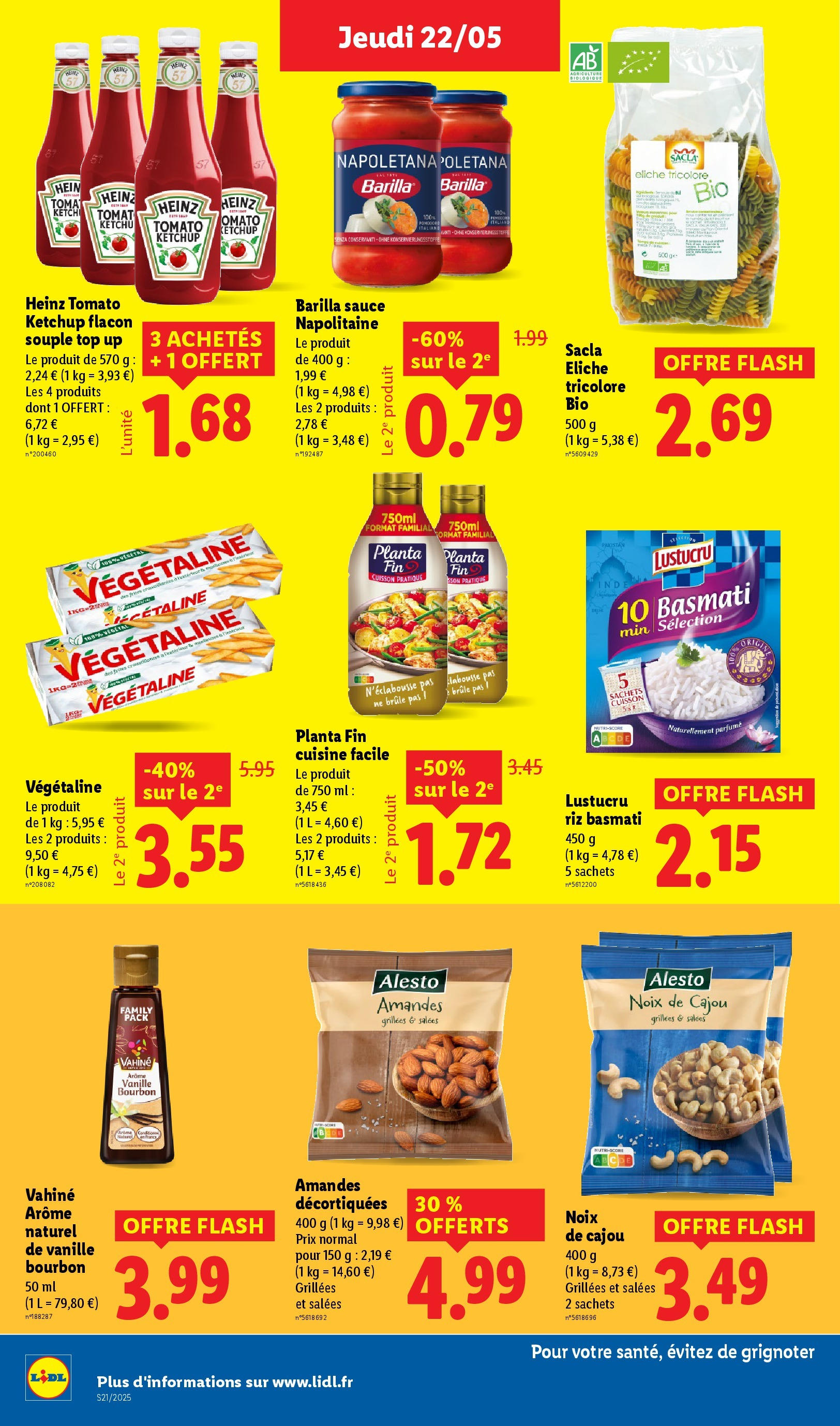 Catalogue LIDL du 21/05/2025 | Promo prospectus en ligne | Page: 20 | Produits: Frites, Riz basmati, Riz, Ketchup Catalogue LIDL du 21/05/2025 | Promo prospectus en ligne | Page: 20 | Produits: Frites, Riz basmati, Riz, Ketchup