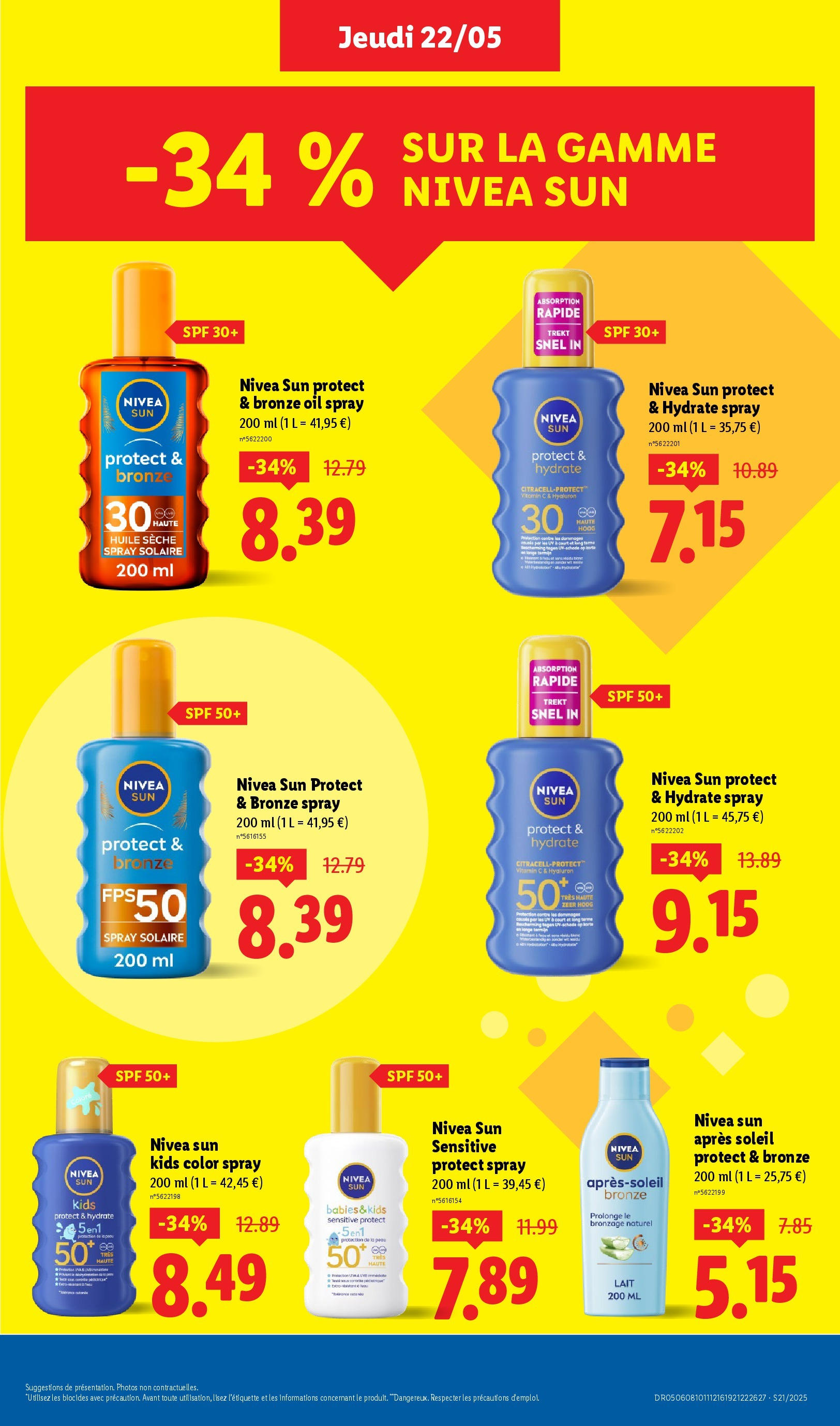 Catalogue LIDL du 21/05/2025 | Promo prospectus en ligne | Page: 25 | Produits: Lait, Huile Catalogue LIDL du 21/05/2025 | Promo prospectus en ligne | Page: 25 | Produits: Lait, Huile