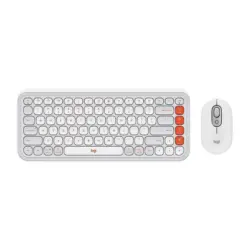 Клавиатура Logitech POP ICON + МИШКА - OFF WHITE 920-013141