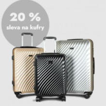 20% sleva na kufry