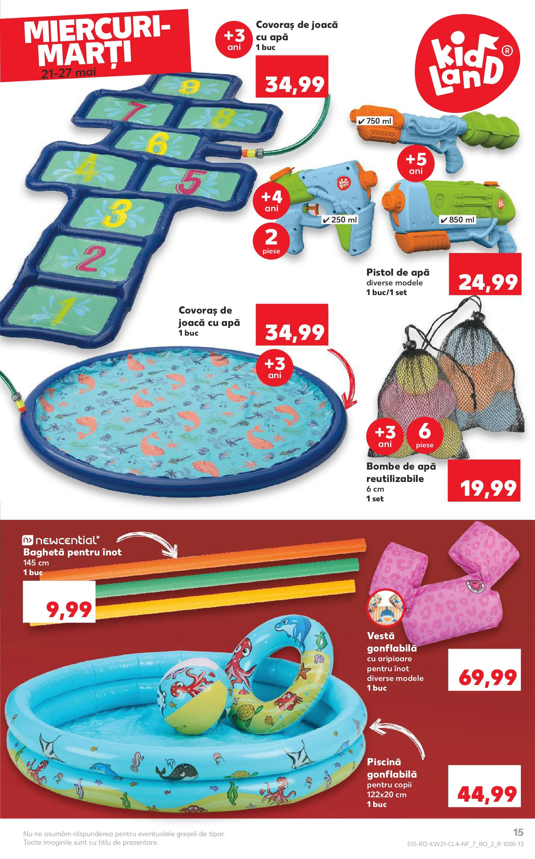 Catalog Kaufland - Sibiu Nonfood 21.05.2025 - Revista si Oferta | Pagină: 15 | Produse: Piscină, Köpek Uzaklaştırıcılar, Vestă, Apă