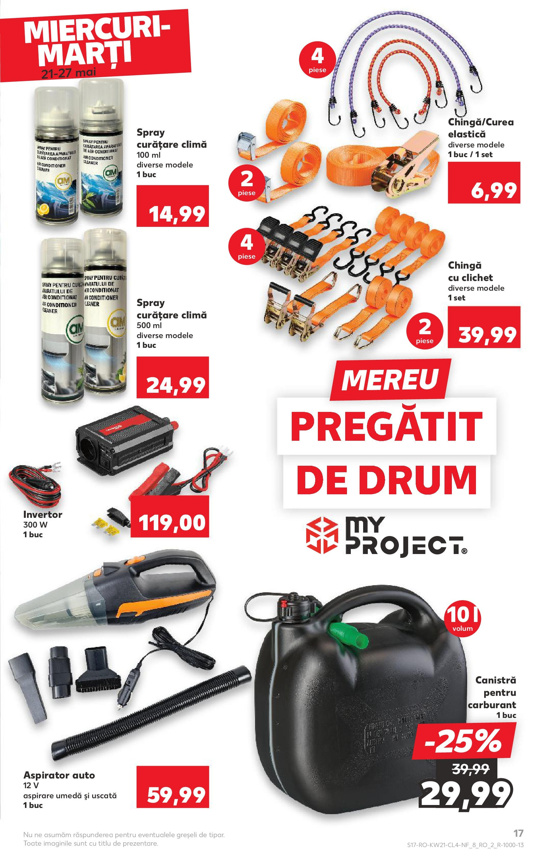 Catalog Kaufland - Sibiu Nonfood 21.05.2025 - Revista si Oferta | Pagină: 17 | Produse: Aer Condiționat, Aspirator