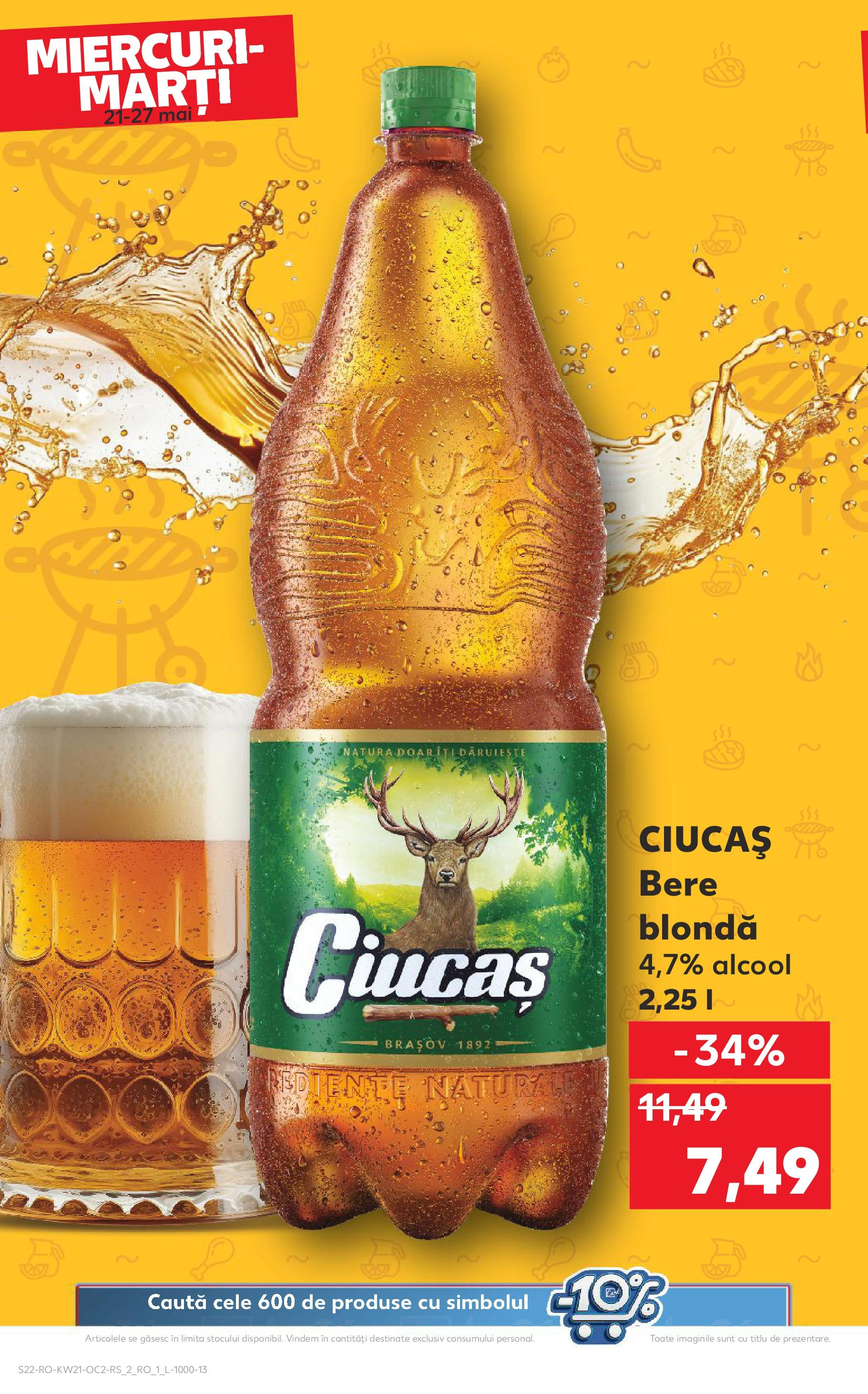 Catalog Kaufland - Sibiu 21.05.2025 || Revista si Oferte | Pagină: 22 | Produse: Bere Catalog Kaufland - Sibiu 21.05.2025 - Revista si Oferta | Pagină: 22 | Produse: Bere