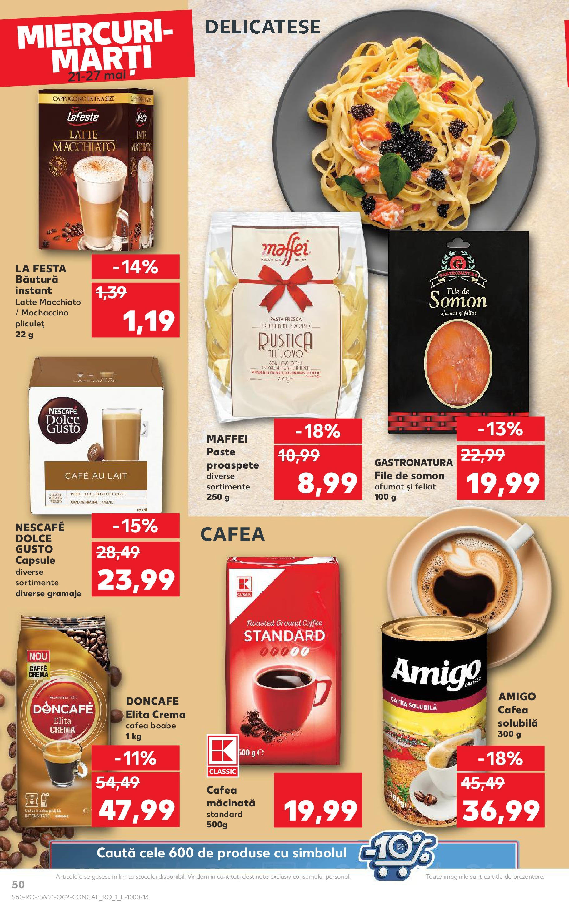 Catalog Kaufland - Bucureşti 21.05.2025 || Revista si Oferte | Pagină: 50 | Produse: Cremă, Cafea, Paste Catalog Kaufland - Bucureşti 21.05.2025 - Revista si Oferta | Pagină: 50 | Produse: Cremă, Cafea, Paste
