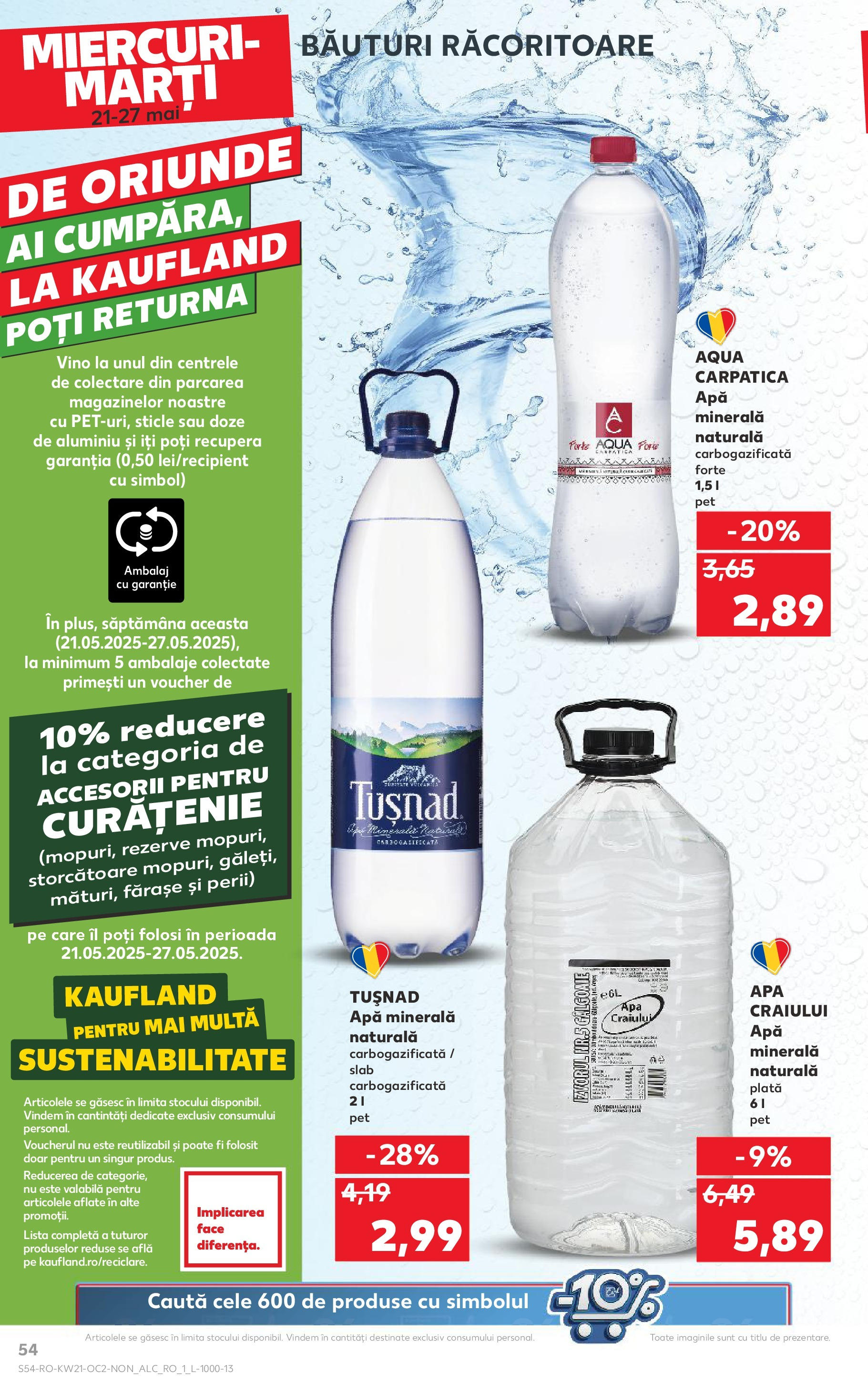 Catalog Kaufland - Bucureşti 21.05.2025 || Revista si Oferte | Pagină: 54 | Produse: Yazı tahtası kalemi, Apă Catalog Kaufland - Bucureşti 21.05.2025 - Revista si Oferta | Pagină: 54 | Produse: Yazı tahtası kalemi, Apă