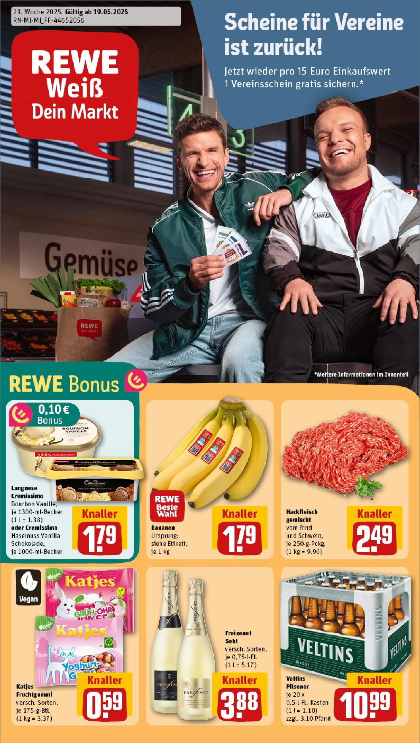 REWE Prospekt ab 18.05.2025 nächste Woche - Rewe: Wochenangebote Vorschau von dem Prospekt des Geschäftes Rewe, gültig ab dem 18.05.2025
