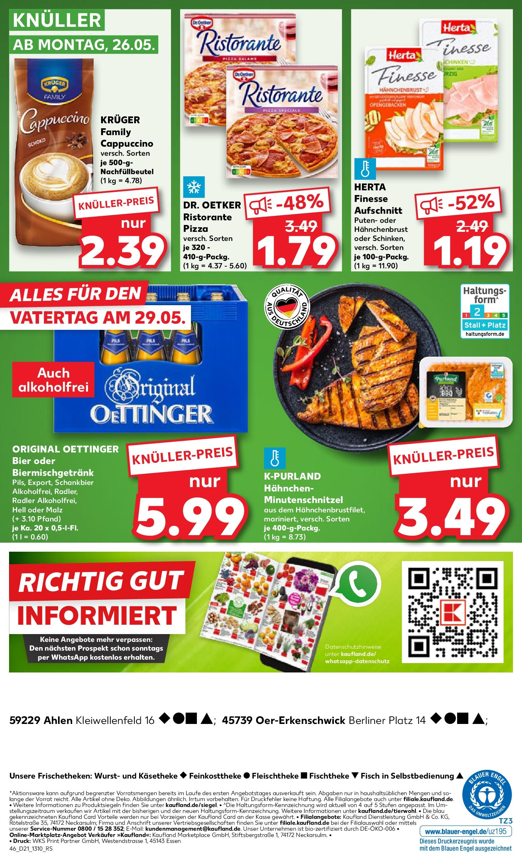 Kaufland prospekt Oer-Erkenschwick (ab 22.05.2025) » Angebote Online | Seite: 46 | Produkte: Ristorante, Bier, Fisch, Pizza Kaufland prospekt Oer-Erkenschwick (ab 22.05.2025) » Angebote Online zum Blättern | Seite: 46 | Produkte: Ristorante, Bier, Fisch, Pizza