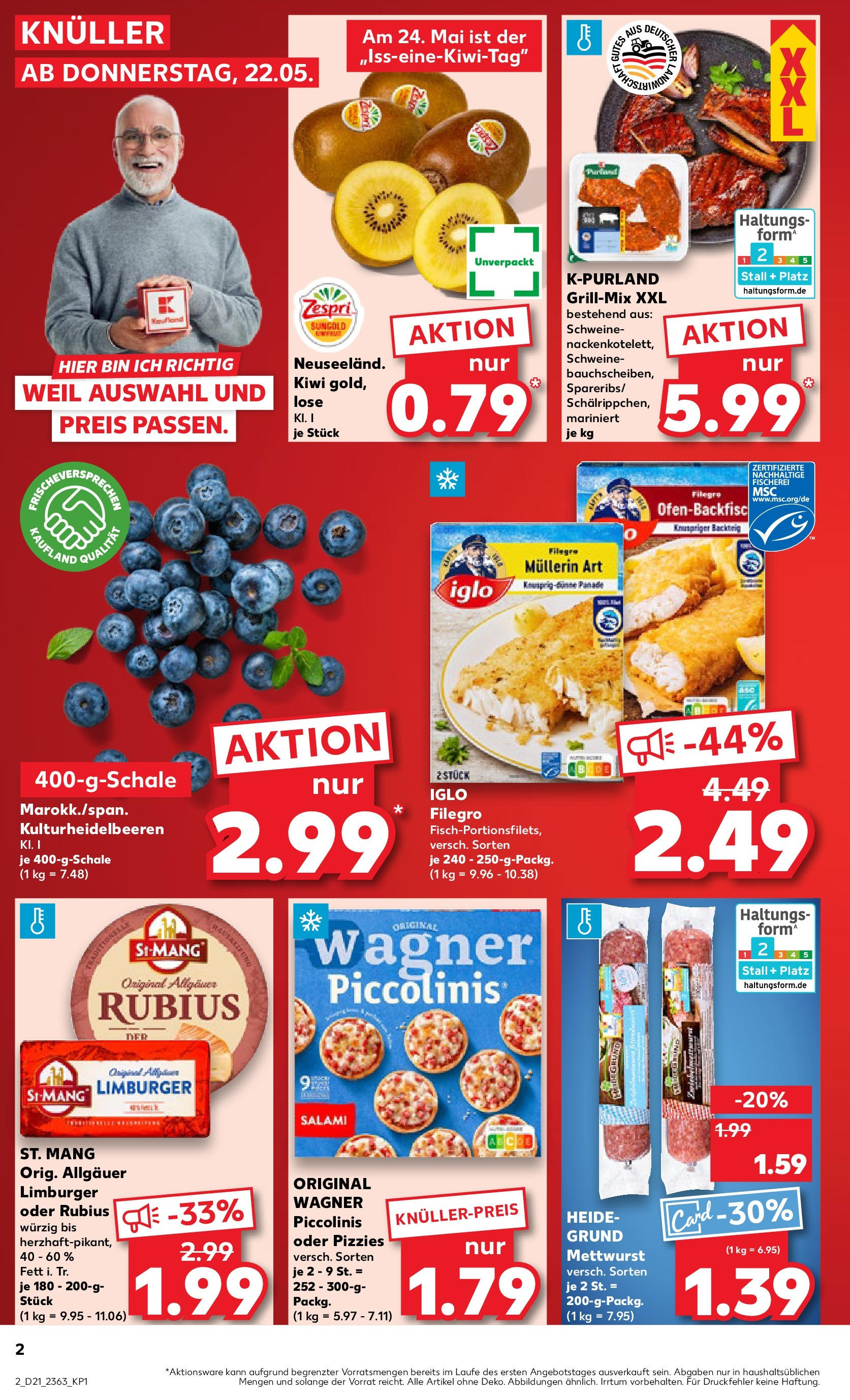 Kaufland prospekt Wuppertal (ab 22.05.2025) » Angebote Online | Seite: 2 | Produkte: Iglo, Piccolinis, Pizza, Kiwi Kaufland prospekt Wuppertal (ab 22.05.2025) » Angebote Online zum Blättern | Seite: 2 | Produkte: Iglo, Piccolinis, Pizza, Kiwi