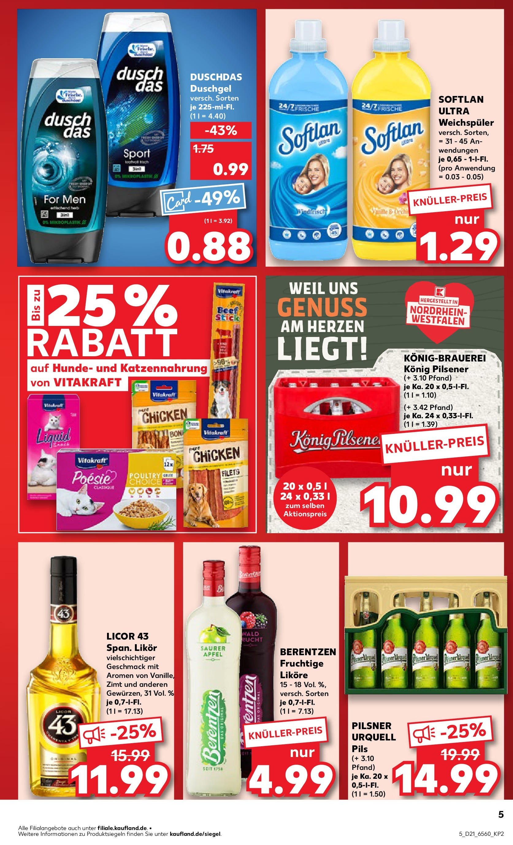 Kaufland prospekt Oer-Erkenschwick (ab 22.05.2025) » Angebote Online | Seite: 5 | Produkte: Likör, Duschgel, Shower Gel, Berentzen Kaufland prospekt Oer-Erkenschwick (ab 22.05.2025) » Angebote Online zum Blättern | Seite: 5 | Produkte: Likör, Duschgel, Shower Gel, Berentzen