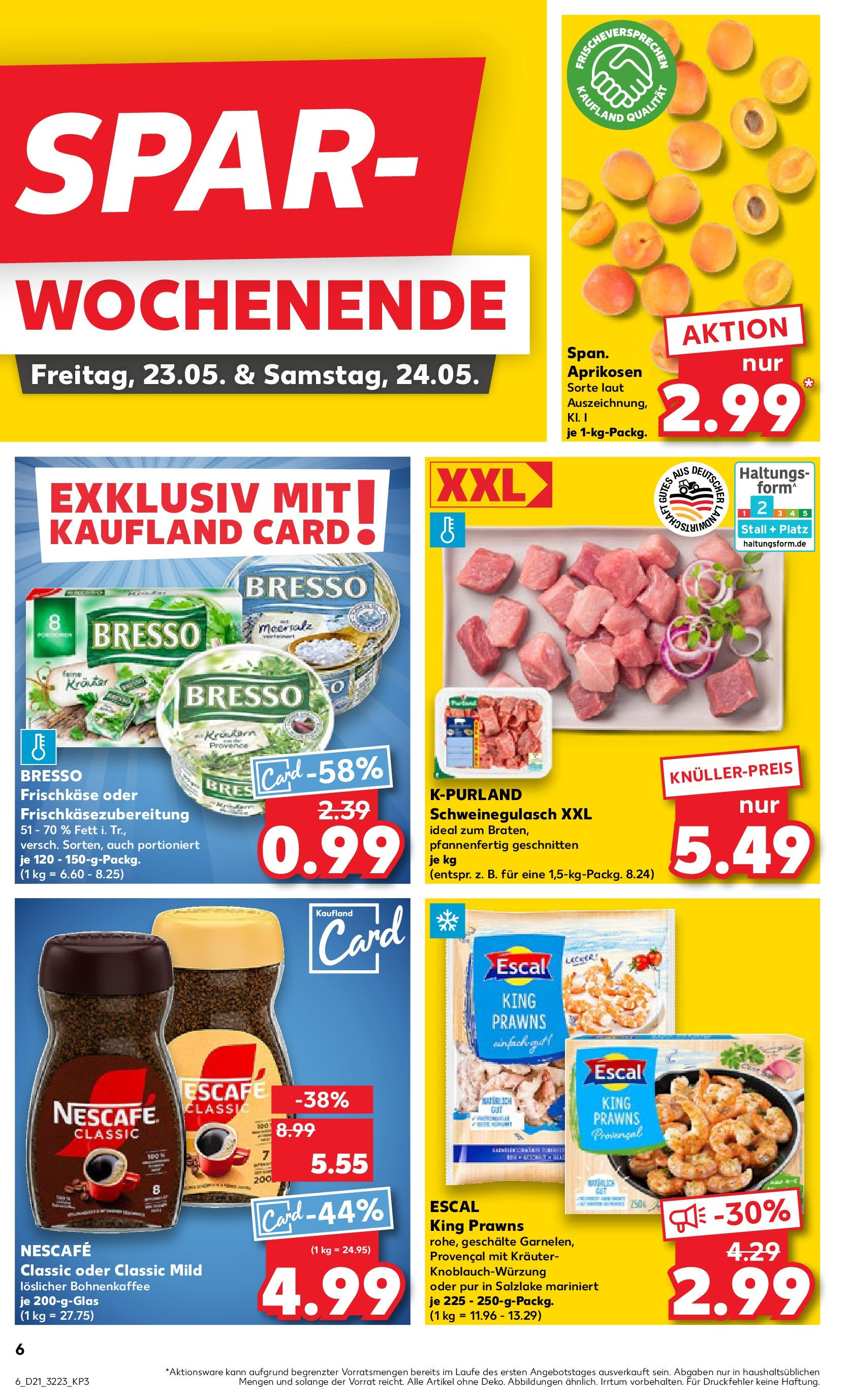 Kaufland prospekt Erkelenz (ab 22.05.2025) » Angebote Online | Seite: 6 | Produkte: Nescafe, Bresso, Nescafe classic, Frischkase Kaufland prospekt Erkelenz (ab 22.05.2025) » Angebote Online zum Blättern | Seite: 6 | Produkte: Nescafe, Bresso, Nescafe classic, Frischkase