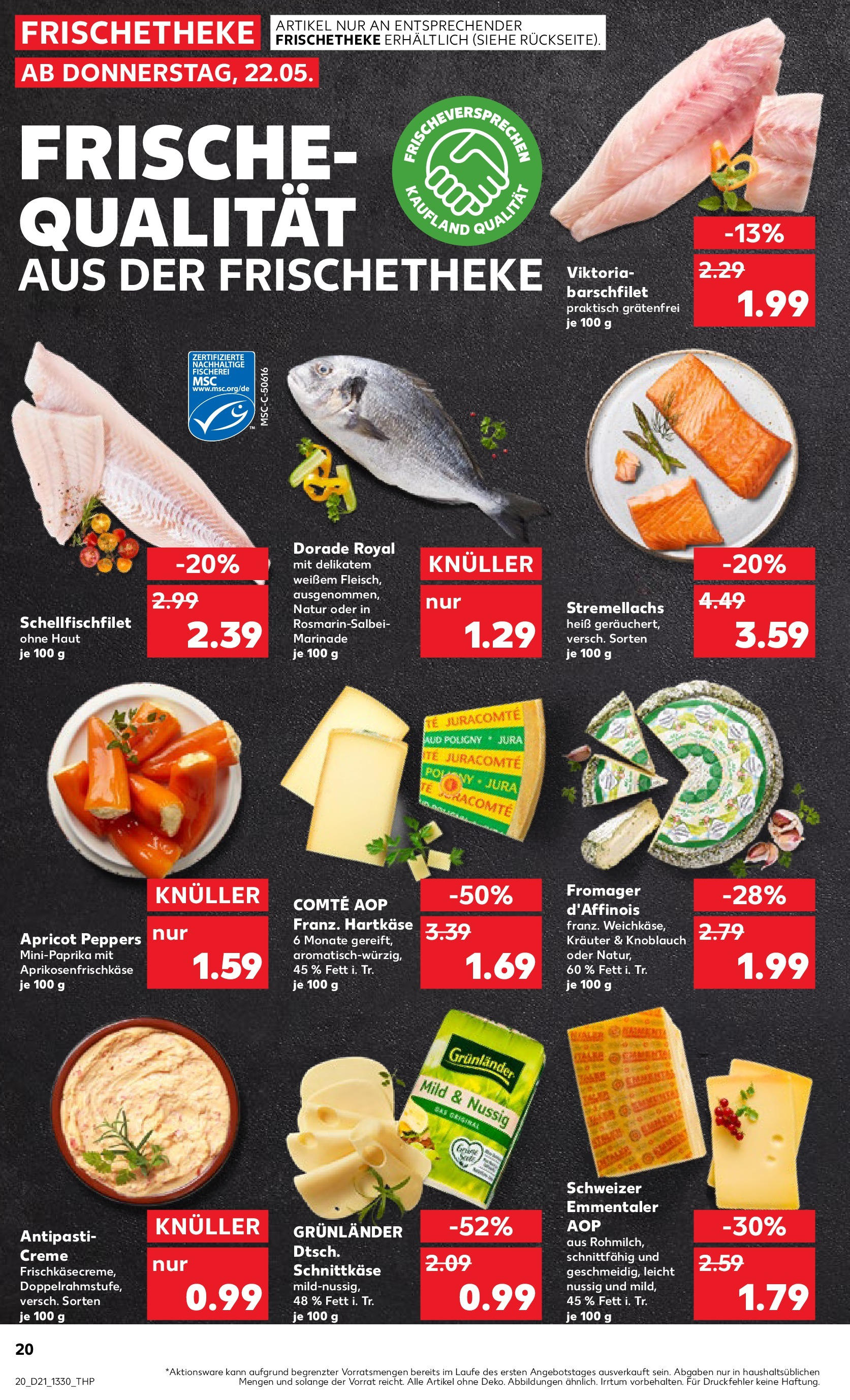 Kaufland prospekt Remscheid (ab 22.05.2025) » Angebote Online | Seite: 20 | Produkte: Dorade, Creme, Grunlander, Knoblauch Kaufland prospekt Remscheid (ab 22.05.2025) » Angebote Online zum Blättern | Seite: 20 | Produkte: Dorade, Creme, Grunlander, Knoblauch