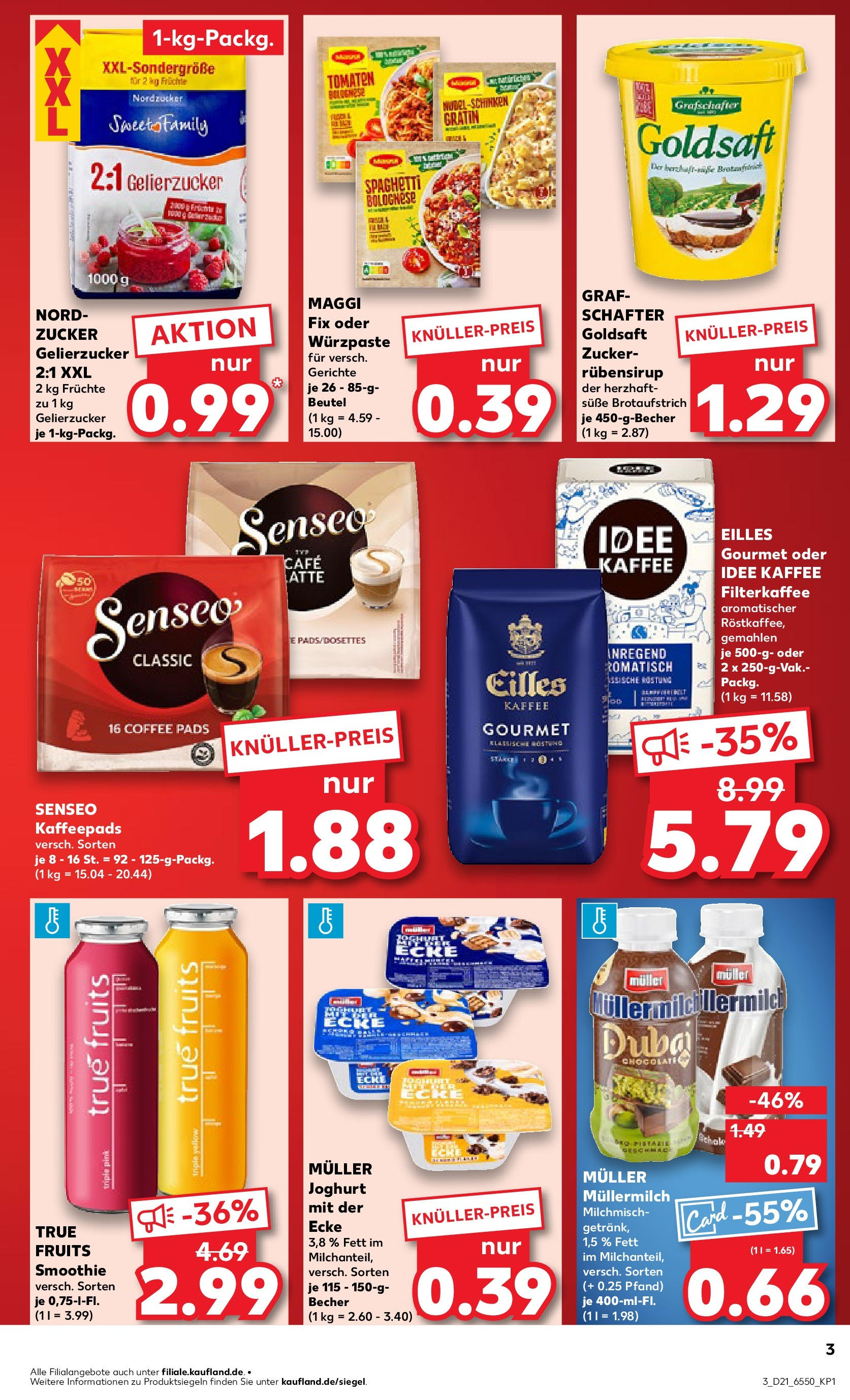 Kaufland prospekt Lüneburg (ab 22.05.2025) » Angebote Online | Seite: 3 | Produkte: Senseo, Idee kaffee, Maggi fix, Müllermilch Kaufland prospekt Lüneburg (ab 22.05.2025) » Angebote Online zum Blättern | Seite: 3 | Produkte: Senseo, Idee kaffee, Maggi fix, Müllermilch