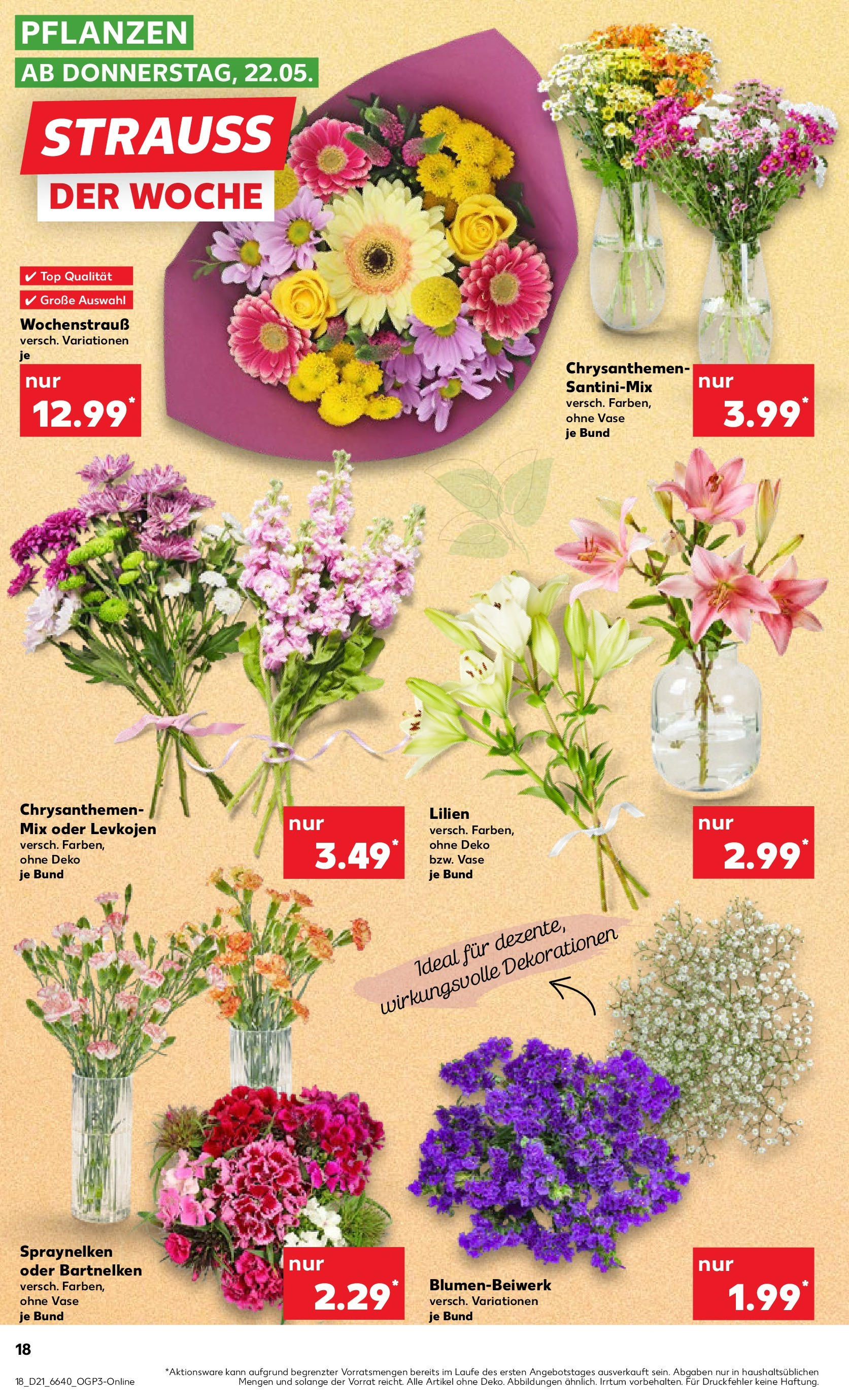 Kaufland prospekt Metzingen (ab 21.05.2025) » Angebote Online | Seite: 18 | Produkte: Top, Vase Kaufland prospekt Metzingen (ab 21.05.2025) » Angebote Online zum Blättern | Seite: 18 | Produkte: Top, Vase