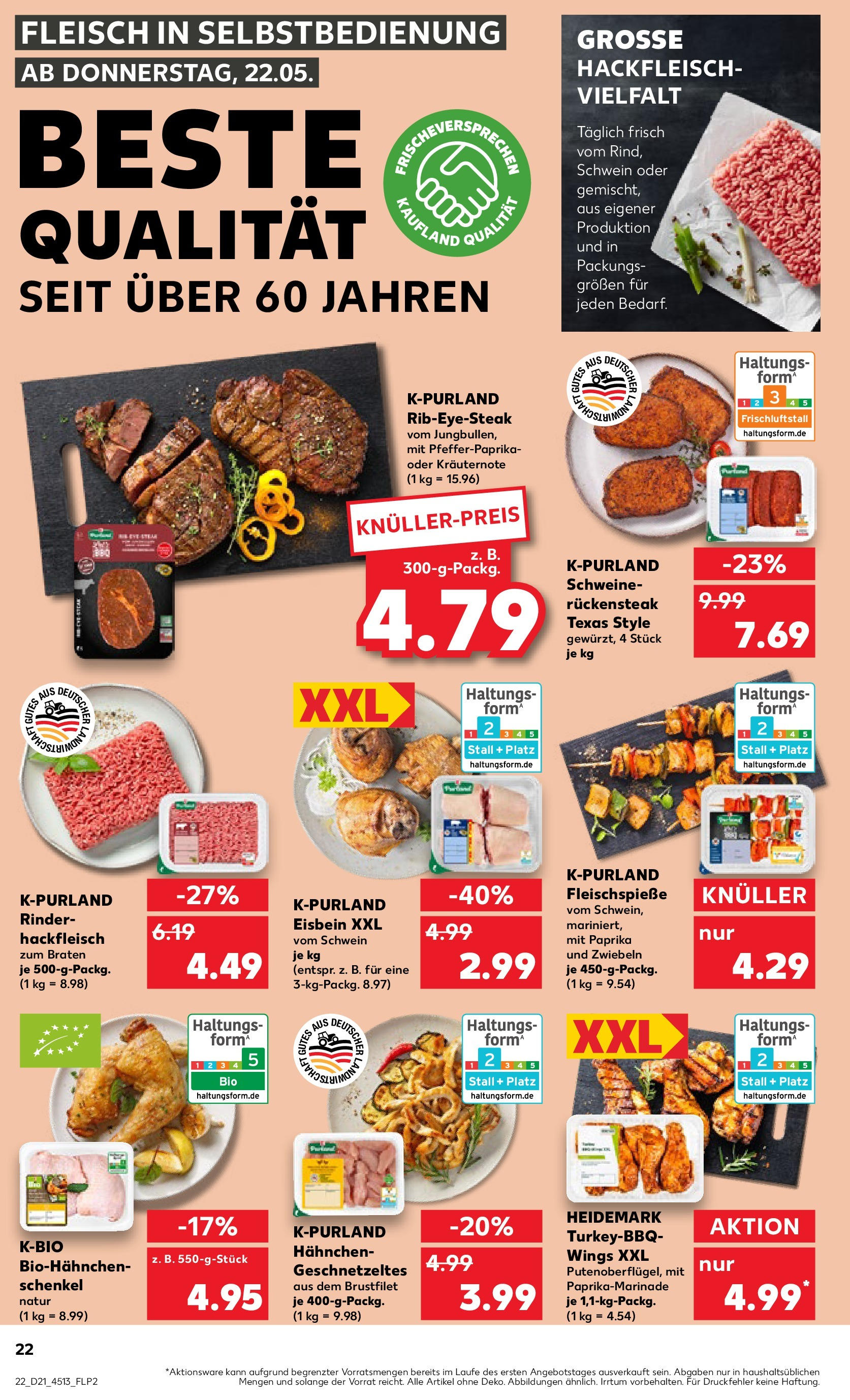 Kaufland prospekt Uhingen (ab 21.05.2025) » Angebote Online | Seite: 22 | Produkte: Zwiebeln, Paprika, Fleisch, Hackfleisch Kaufland prospekt Uhingen (ab 21.05.2025) » Angebote Online zum Blättern | Seite: 22 | Produkte: Zwiebeln, Paprika, Fleisch, Hackfleisch