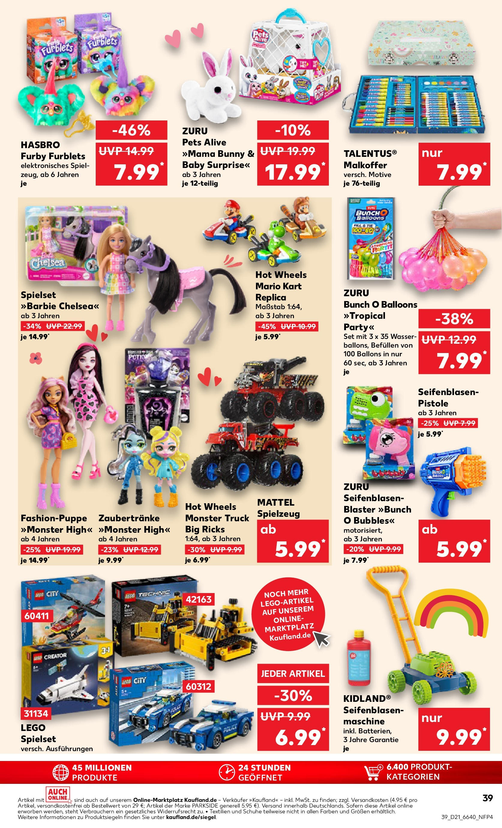 Kaufland prospekt Metzingen (ab 21.05.2025) » Angebote Online | Seite: 39 | Produkte: Spiel, Monster, Wasser Kaufland prospekt Metzingen (ab 21.05.2025) » Angebote Online zum Blättern | Seite: 39 | Produkte: Spiel, Monster, Wasser