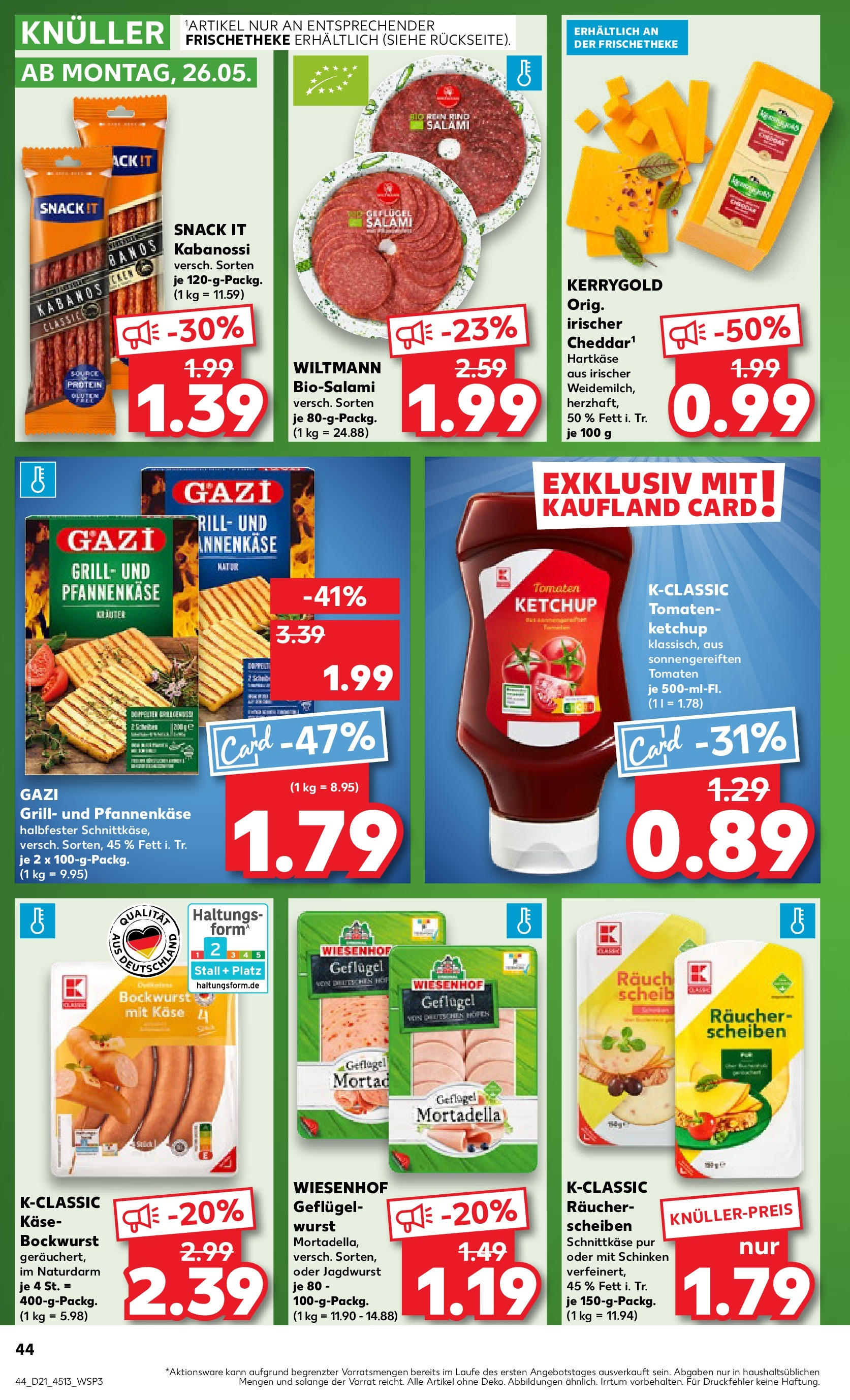 Kaufland prospekt Metzingen (ab 21.05.2025) » Angebote Online | Seite: 44 | Produkte: Grill, Tomaten, Wurst, Salami Kaufland prospekt Metzingen (ab 21.05.2025) » Angebote Online zum Blättern | Seite: 44 | Produkte: Grill, Tomaten, Wurst, Salami