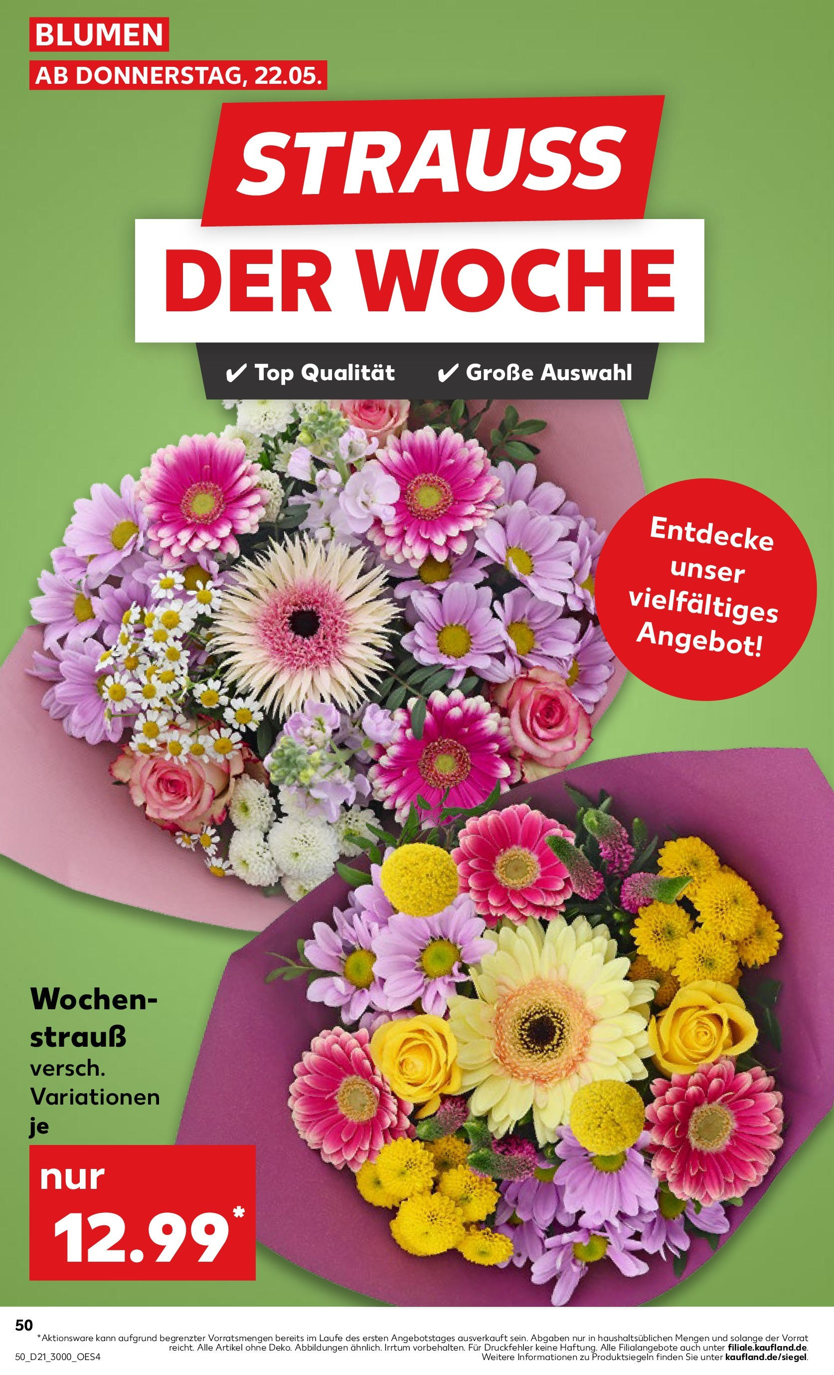 Kaufland prospekt Metzingen (ab 21.05.2025) » Angebote Online | Seite: 50 | Produkte: Top, Blumen Kaufland prospekt Metzingen (ab 21.05.2025) » Angebote Online zum Blättern | Seite: 50 | Produkte: Top, Blumen