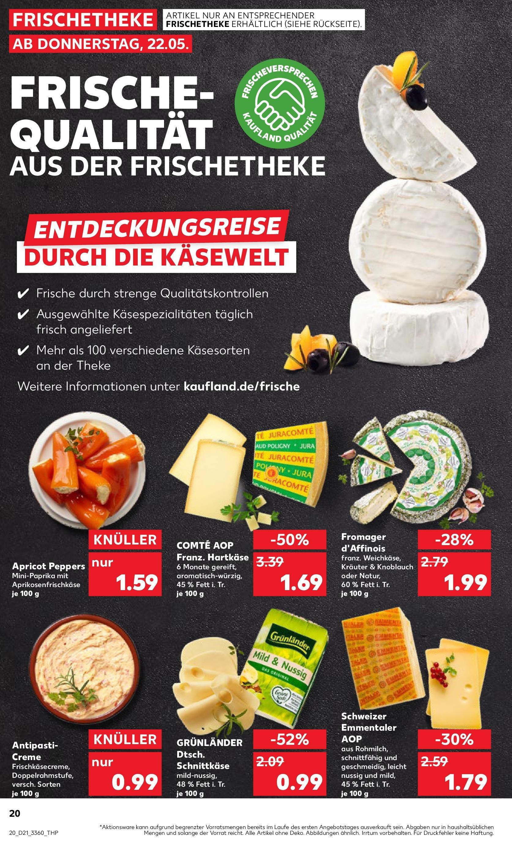 Kaufland prospekt Brandenburg An Der Havel (ab 21.05.2025) » Angebote Online | Seite: 20 | Produkte: Theke, Creme, Grunlander, Knoblauch Kaufland prospekt Brandenburg An Der Havel (ab 21.05.2025) » Angebote Online zum Blättern | Seite: 20 | Produkte: Theke, Creme, Grunlander, Knoblauch