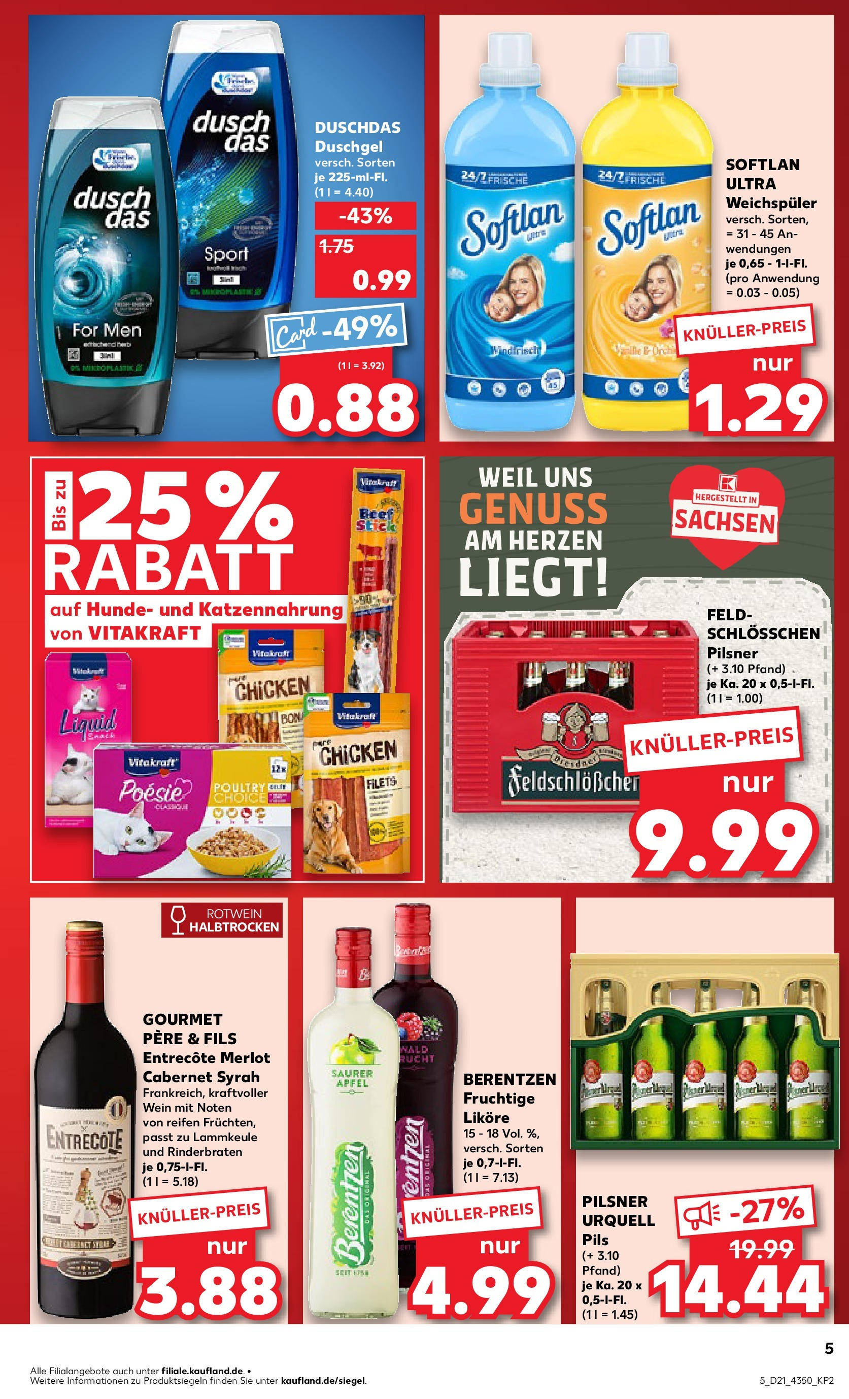 Kaufland prospekt Stollberg (ab 21.05.2025) » Angebote Online | Seite: 5 | Produkte: Rotwein, Entrecote, Wein, Berentzen Kaufland prospekt Stollberg (ab 21.05.2025) » Angebote Online zum Blättern | Seite: 5 | Produkte: Rotwein, Entrecote, Wein, Berentzen