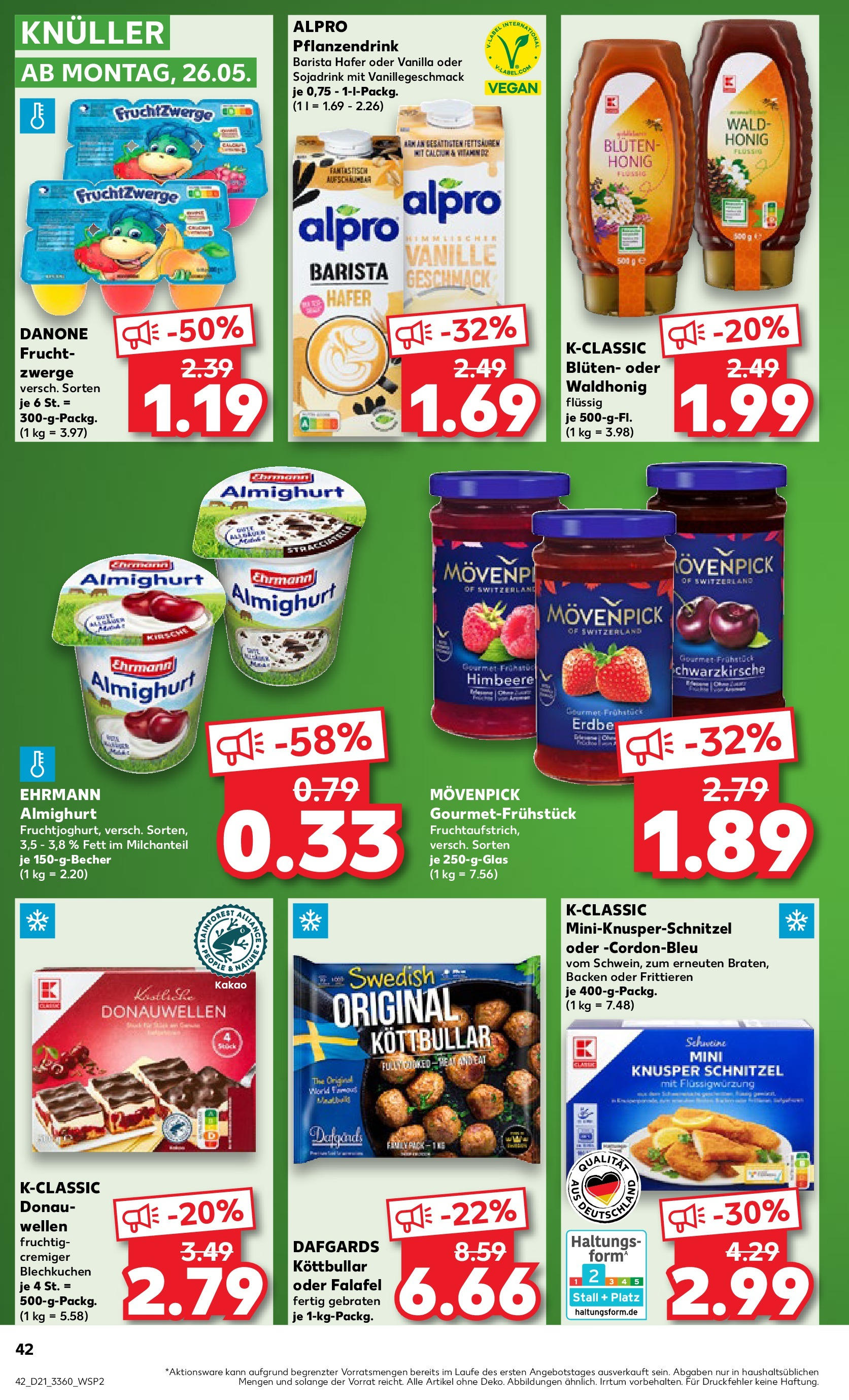 Kaufland prospekt Brandenburg An Der Havel (ab 21.05.2025) » Angebote Online | Seite: 42 | Produkte: Ehrmann almighurt, Fruchtzwerge, Alpro, Himbeere Kaufland prospekt Brandenburg An Der Havel (ab 21.05.2025) » Angebote Online zum Blättern | Seite: 42 | Produkte: Ehrmann almighurt, Fruchtzwerge, Alpro, Himbeere