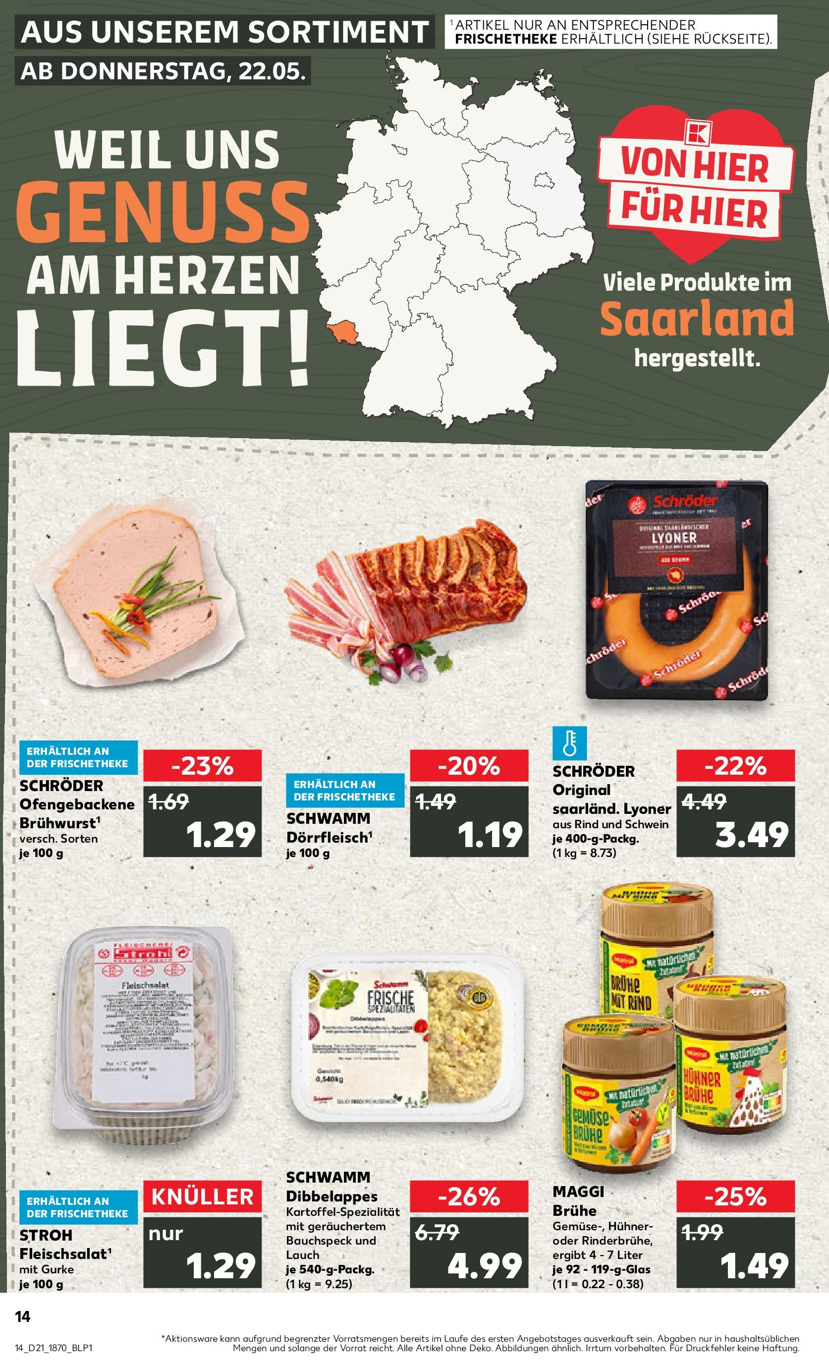 Kaufland prospekt St. Ingbert (ab 22.05.2025) » Angebote Online | Seite: 14 | Produkte: Maggi, Gemüse Kaufland prospekt St. Ingbert (ab 22.05.2025) » Angebote Online zum Blättern | Seite: 14 | Produkte: Maggi, Gemüse