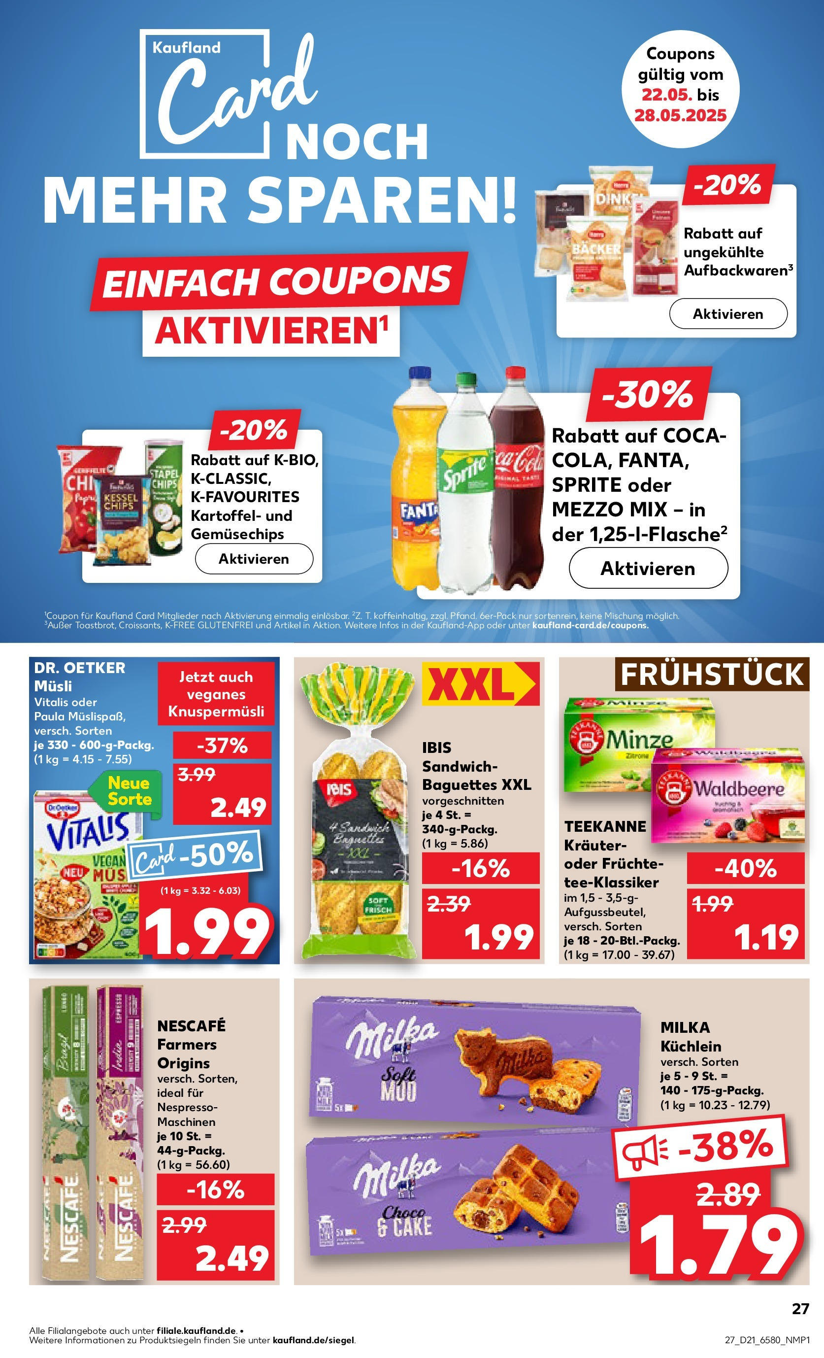 Kaufland prospekt Hamburg (ab 22.05.2025) » Angebote Online | Seite: 27 | Produkte: Musli, Nescafe, Sprite, Oder mezzo mix Kaufland prospekt Hamburg (ab 22.05.2025) » Angebote Online zum Blättern | Seite: 27 | Produkte: Musli, Nescafe, Sprite, Oder mezzo mix