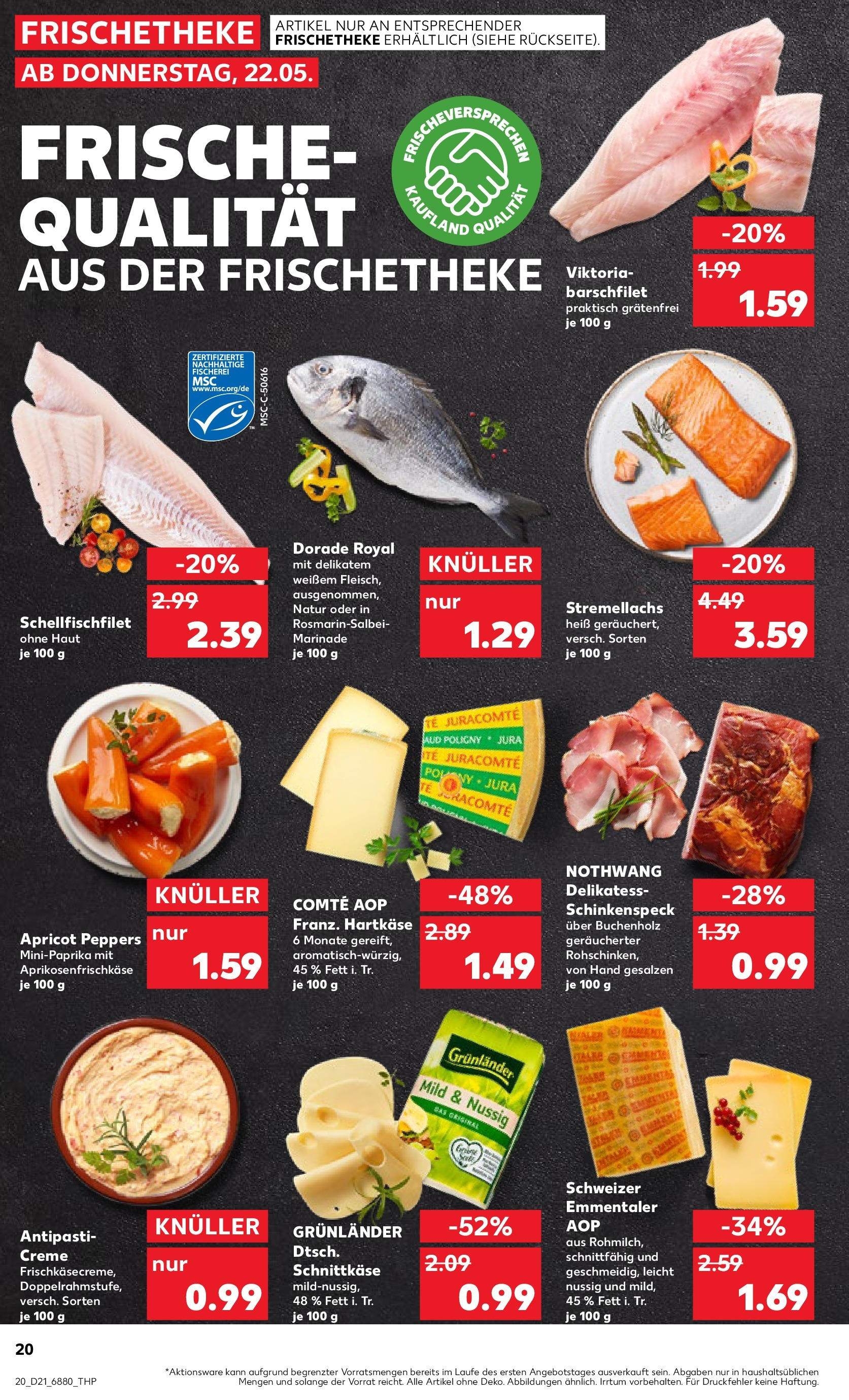Kaufland prospekt Bad Kreuznach (ab 22.05.2025) » Angebote Online | Seite: 20 | Produkte: Dorade, Creme, Grunlander Kaufland prospekt Bad Kreuznach (ab 22.05.2025) » Angebote Online zum Blättern | Seite: 20 | Produkte: Dorade, Creme, Grunlander
