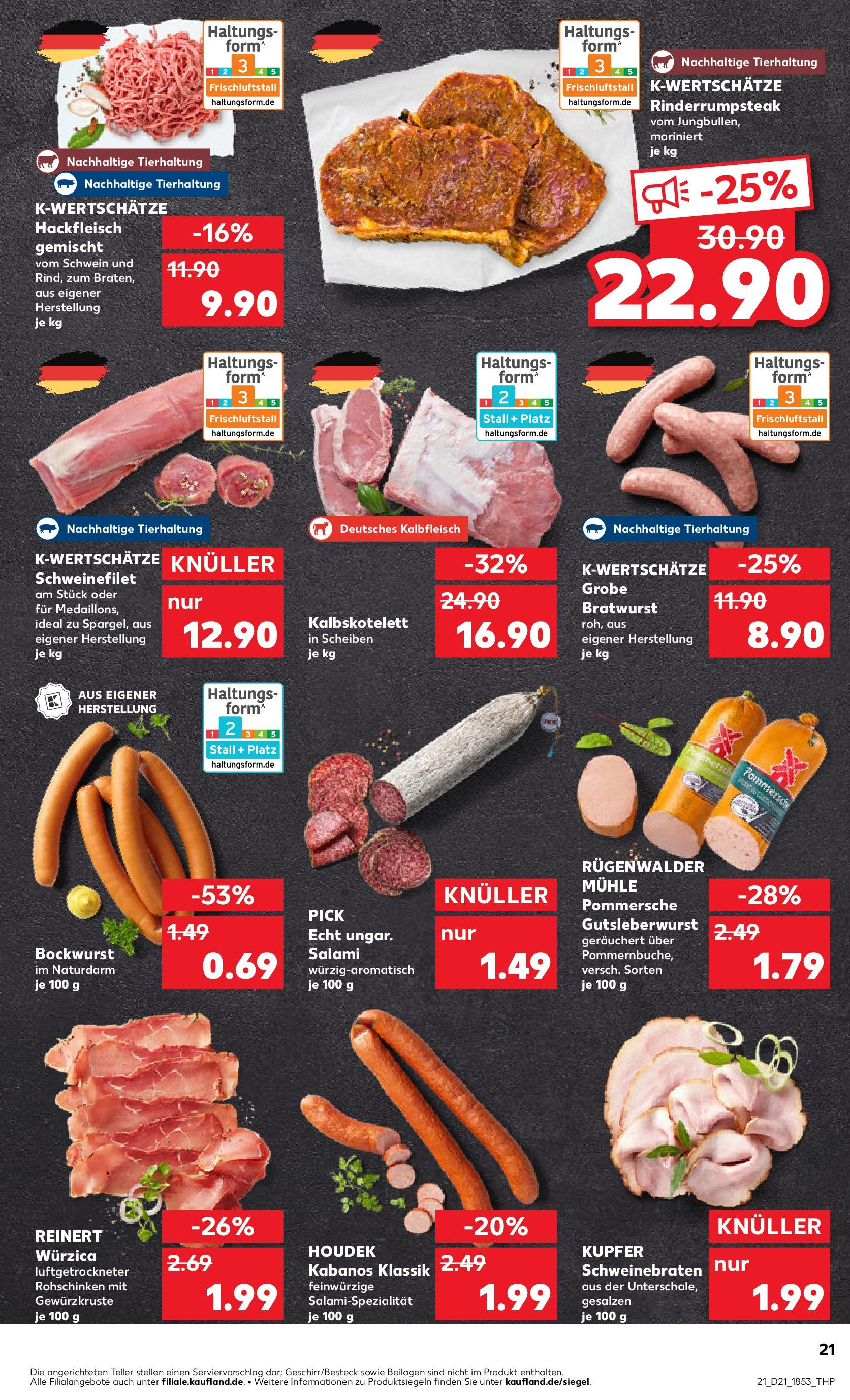 Kaufland prospekt Bad Oldesloe (ab 22.05.2025) » Angebote Online | Seite: 21 | Produkte: Mühle, Schweinefilet, Salami, Hackfleisch Kaufland prospekt Bad Oldesloe (ab 22.05.2025) » Angebote Online zum Blättern | Seite: 21 | Produkte: Mühle, Schweinefilet, Salami, Hackfleisch