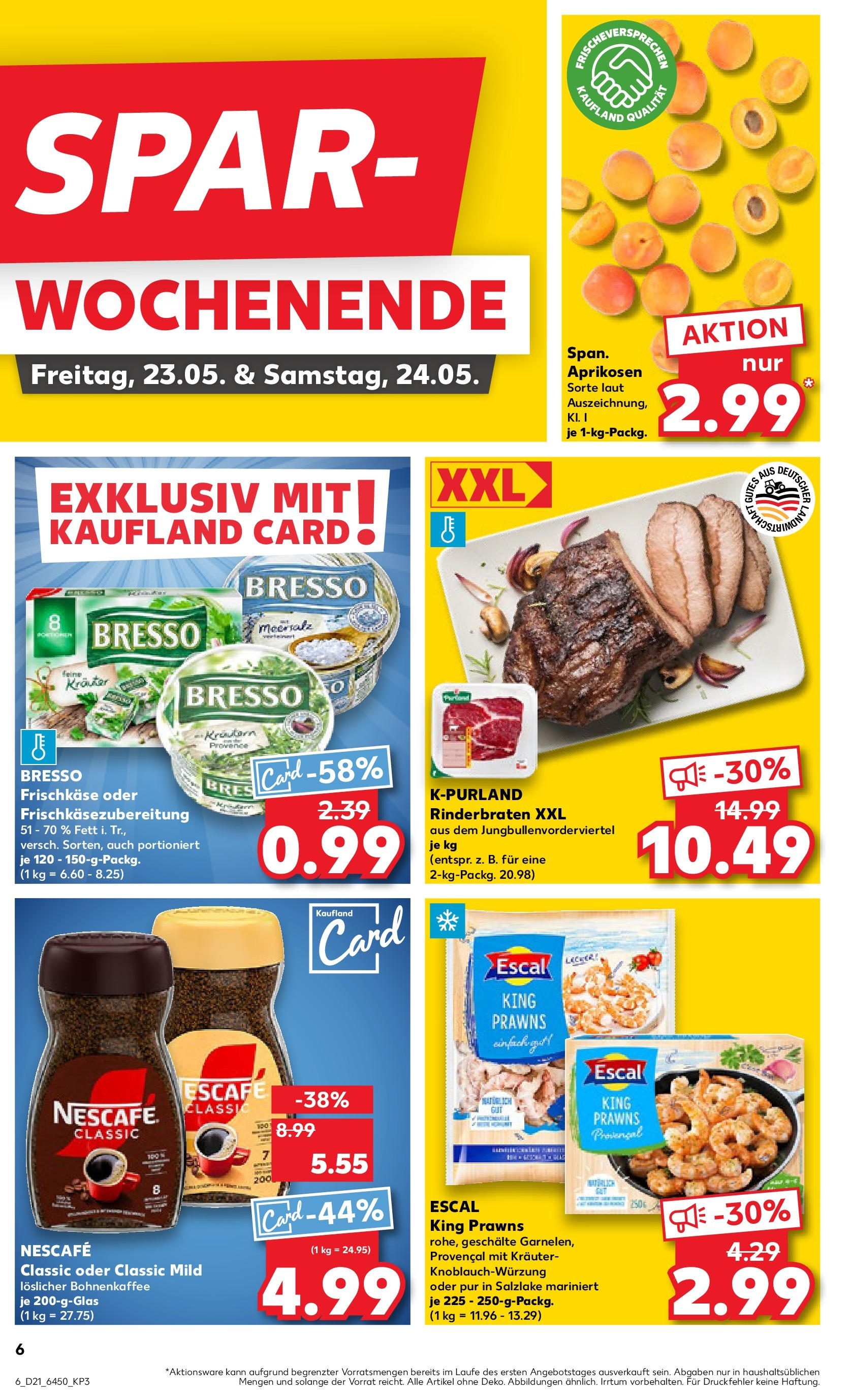 Kaufland prospekt Bretten (ab 21.05.2025) » Angebote Online | Seite: 6 | Produkte: Nescafe, Bresso, Nescafe classic, Frischkase Kaufland prospekt Bretten (ab 21.05.2025) » Angebote Online zum Blättern | Seite: 6 | Produkte: Nescafe, Bresso, Nescafe classic, Frischkase