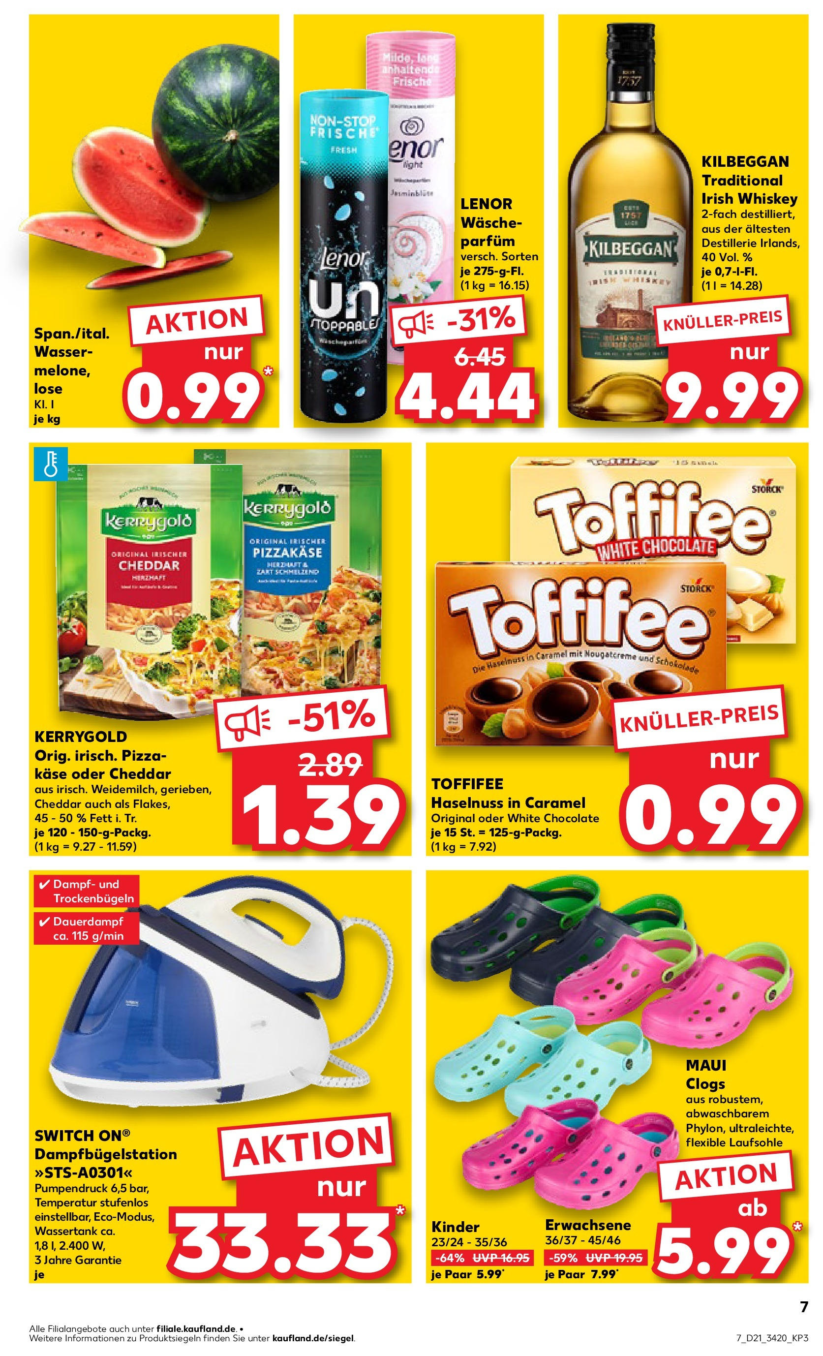 Kaufland prospekt Brandenburg An Der Havel (ab 21.05.2025) » Angebote Online | Seite: 7 | Produkte: Lenor, Wasser, Pizza, Whiskey Kaufland prospekt Brandenburg An Der Havel (ab 21.05.2025) » Angebote Online zum Blättern | Seite: 7 | Produkte: Lenor, Wasser, Pizza, Whiskey