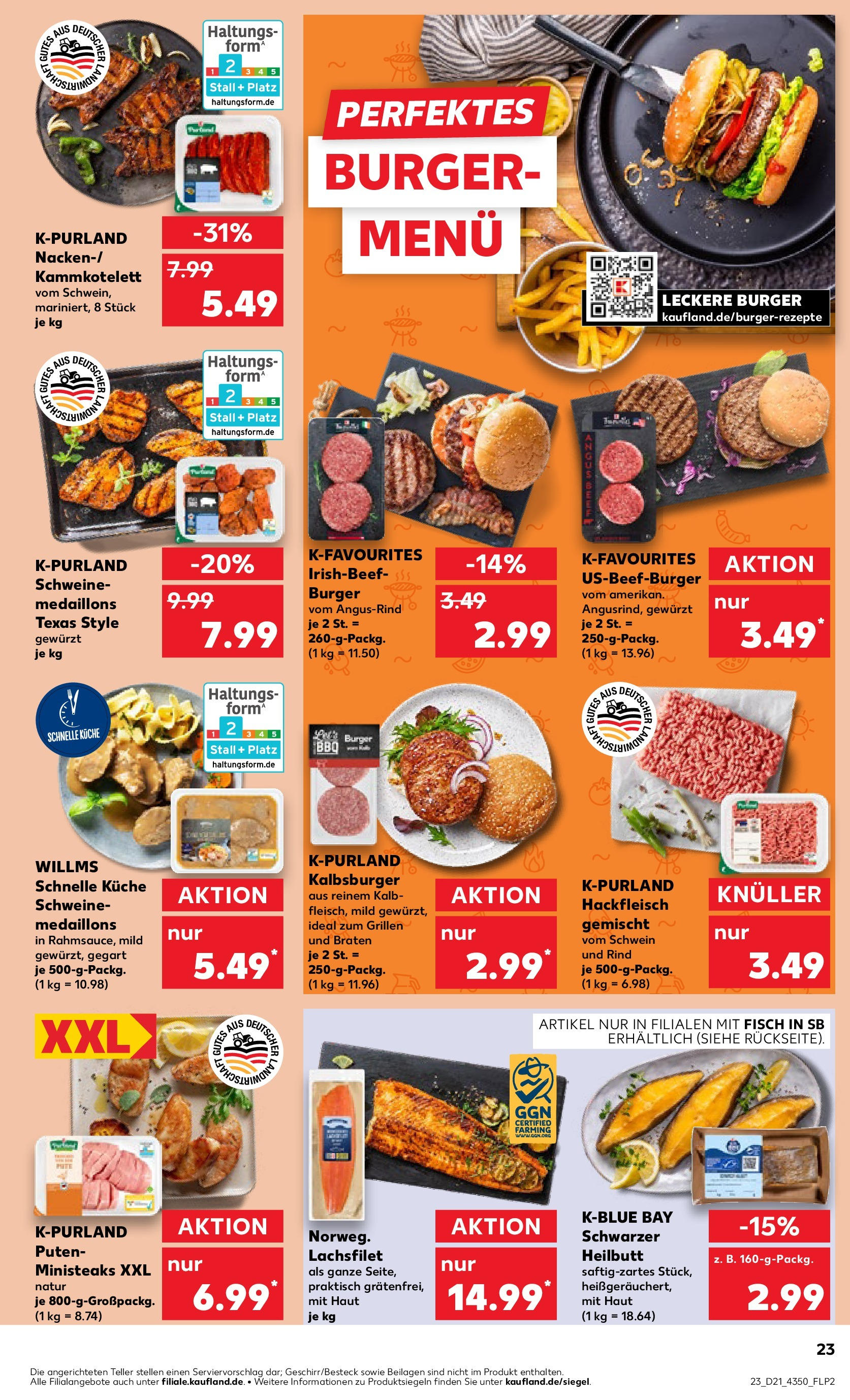 Kaufland prospekt Bitterfeld-Wolfen (ab 22.05.2025) » Angebote Online | Seite: 23 | Produkte: Küche, Burger, Fisch, Hackfleisch Kaufland prospekt Bitterfeld-Wolfen (ab 22.05.2025) » Angebote Online zum Blättern | Seite: 23 | Produkte: Küche, Burger, Fisch, Hackfleisch