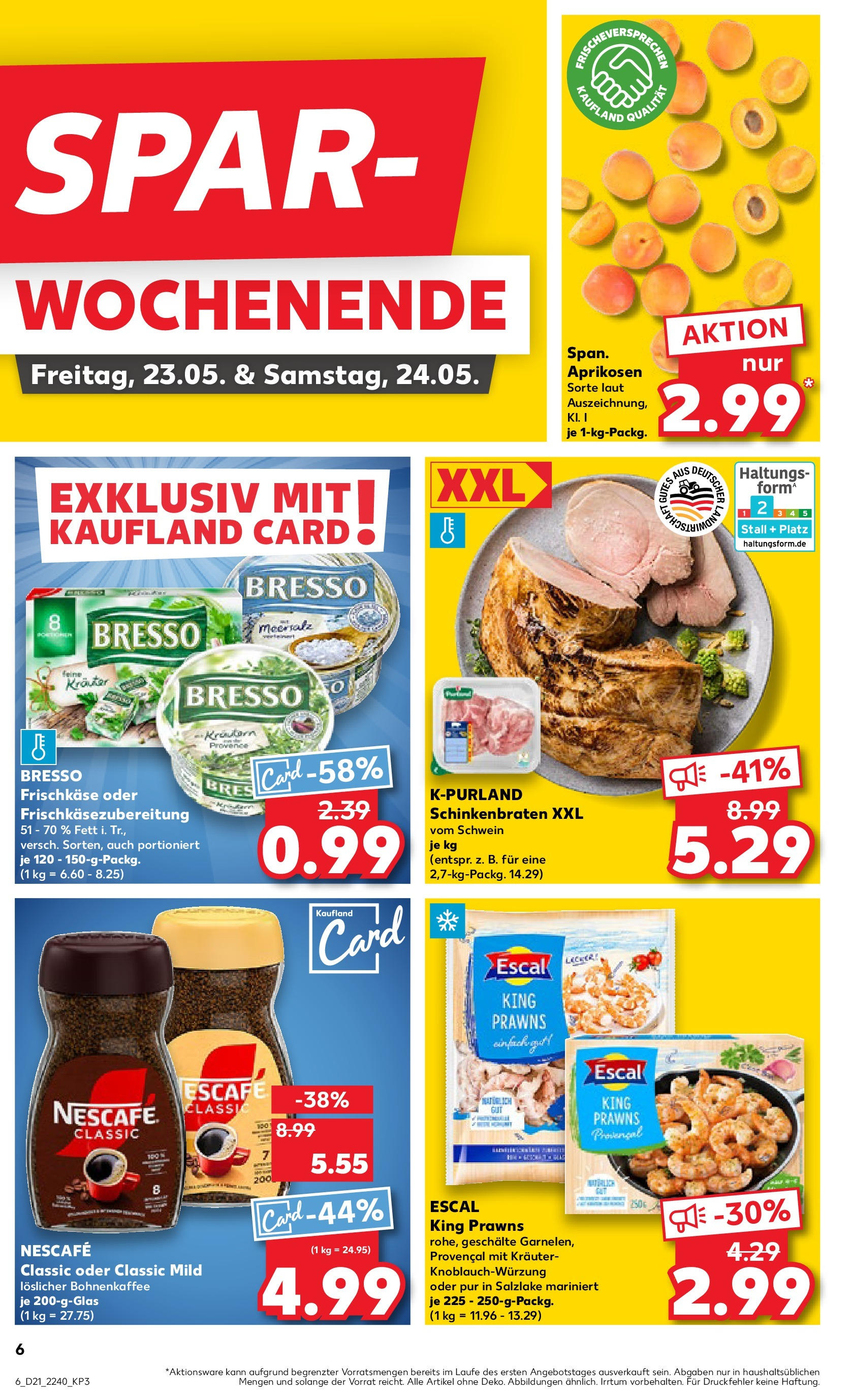 Kaufland prospekt Metzingen (ab 21.05.2025) » Angebote Online | Seite: 6 | Produkte: Nescafe, Bresso, Nescafe classic, Frischkase Kaufland prospekt Metzingen (ab 21.05.2025) » Angebote Online zum Blättern | Seite: 6 | Produkte: Nescafe, Bresso, Nescafe classic, Frischkase