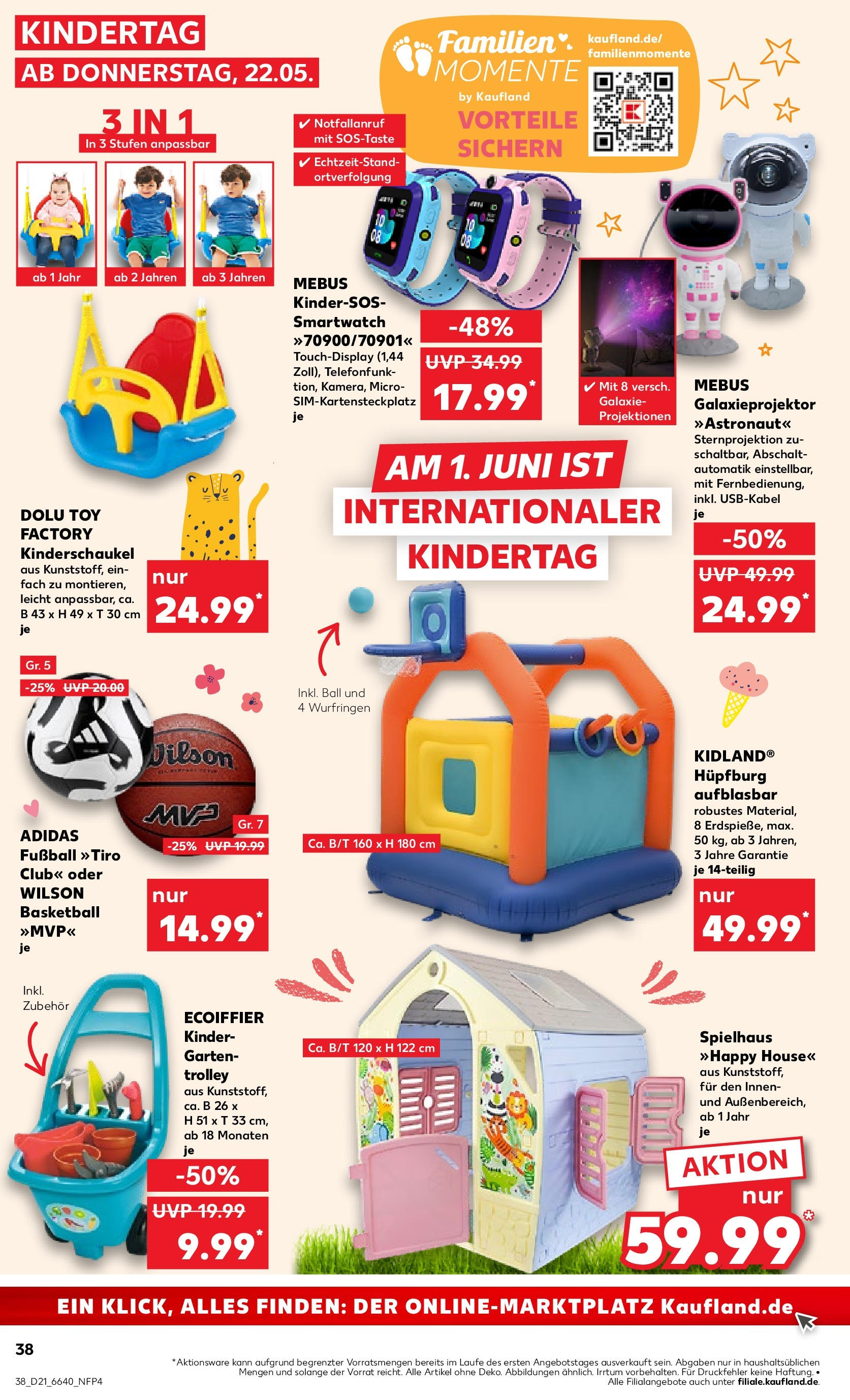 Kaufland prospekt Steinheim An Der Murr (ab 21.05.2025) » Angebote Online | Seite: 46 | Produkte: Smartwatch, Fußball, Basketball Kaufland prospekt Steinheim An Der Murr (ab 21.05.2025) » Angebote Online zum Blättern | Seite: 46 | Produkte: Smartwatch, Fußball, Basketball