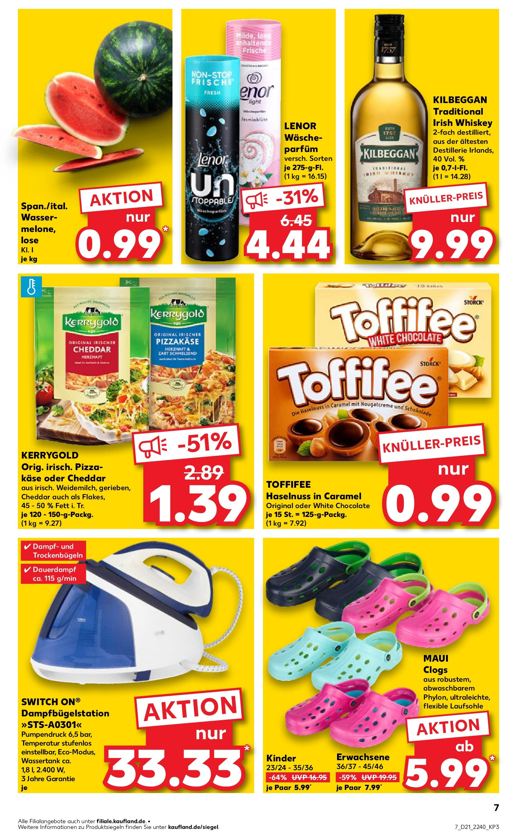 Kaufland prospekt Metzingen (ab 21.05.2025) » Angebote Online | Seite: 7 | Produkte: Lenor, Parfüm, Wasser, Pizza Kaufland prospekt Metzingen (ab 21.05.2025) » Angebote Online zum Blättern | Seite: 7 | Produkte: Lenor, Parfüm, Wasser, Pizza
