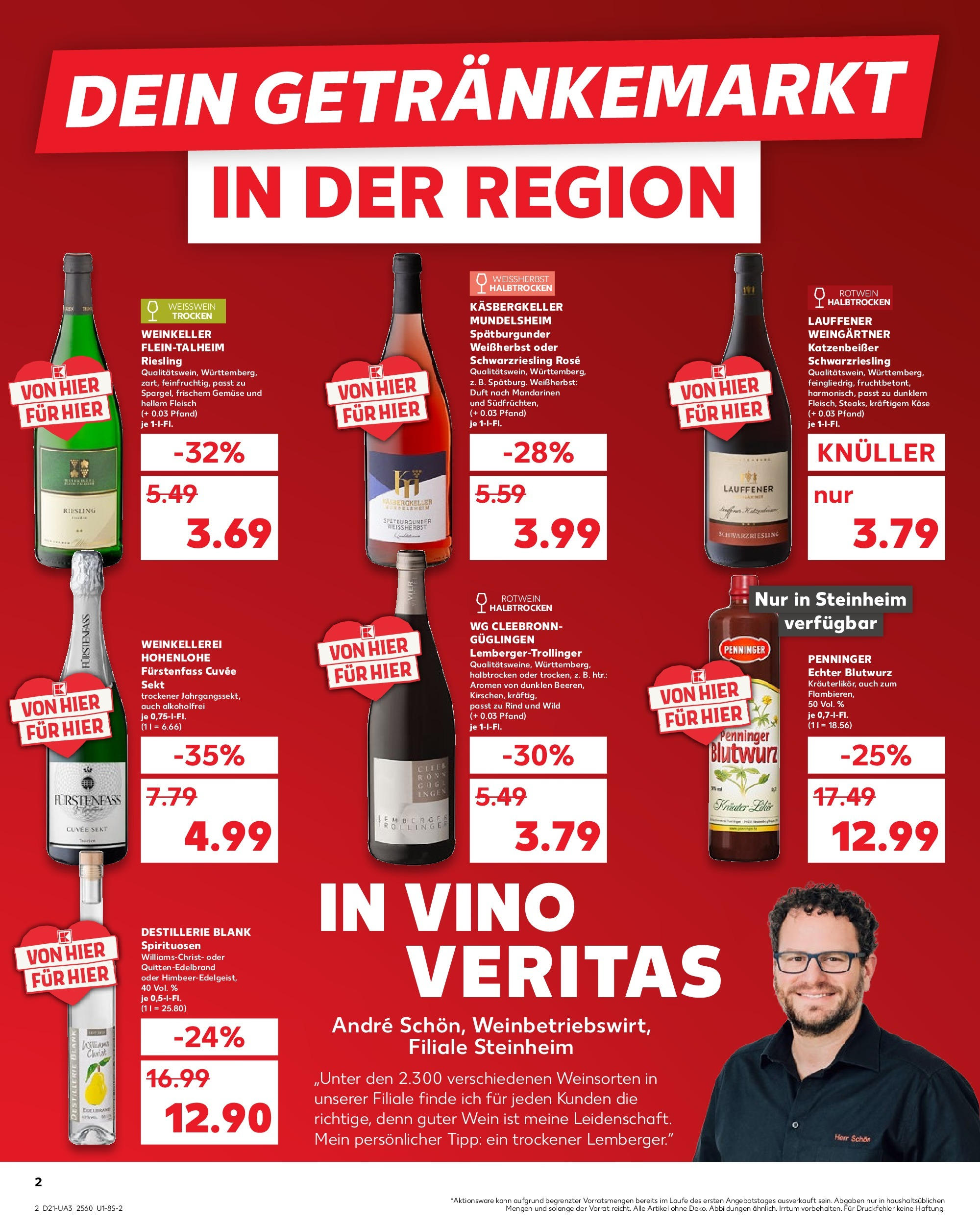 Kaufland prospekt Steinheim An Der Murr (ab 21.05.2025) » Angebote Online | Seite: 2 | Produkte: Weißwein, Sekt, Mandarinen, Fleisch Kaufland prospekt Steinheim An Der Murr (ab 21.05.2025) » Angebote Online zum Blättern | Seite: 2 | Produkte: Weißwein, Sekt, Mandarinen, Fleisch