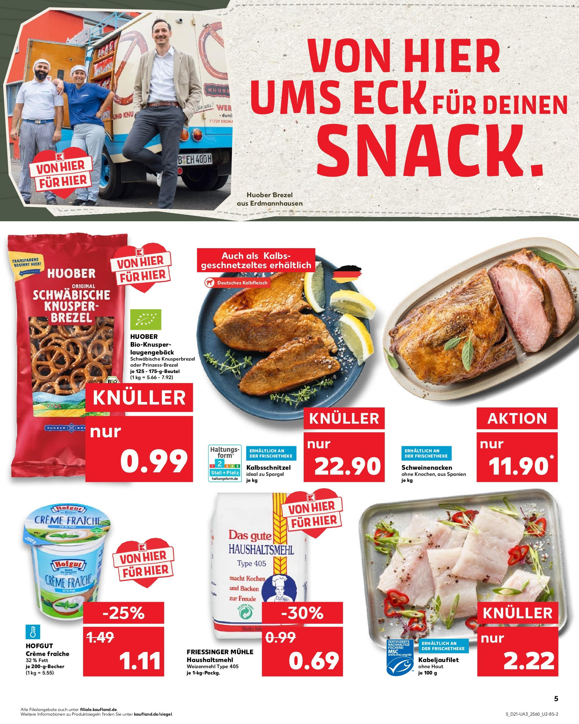 Kaufland prospekt Steinheim An Der Murr (ab 21.05.2025) » Angebote Online | Seite: 5 | Produkte: Schweinenacken, Weizenmehl, Spargel, Creme Kaufland prospekt Steinheim An Der Murr (ab 21.05.2025) » Angebote Online zum Blättern | Seite: 5 | Produkte: Schweinenacken, Weizenmehl, Spargel, Creme