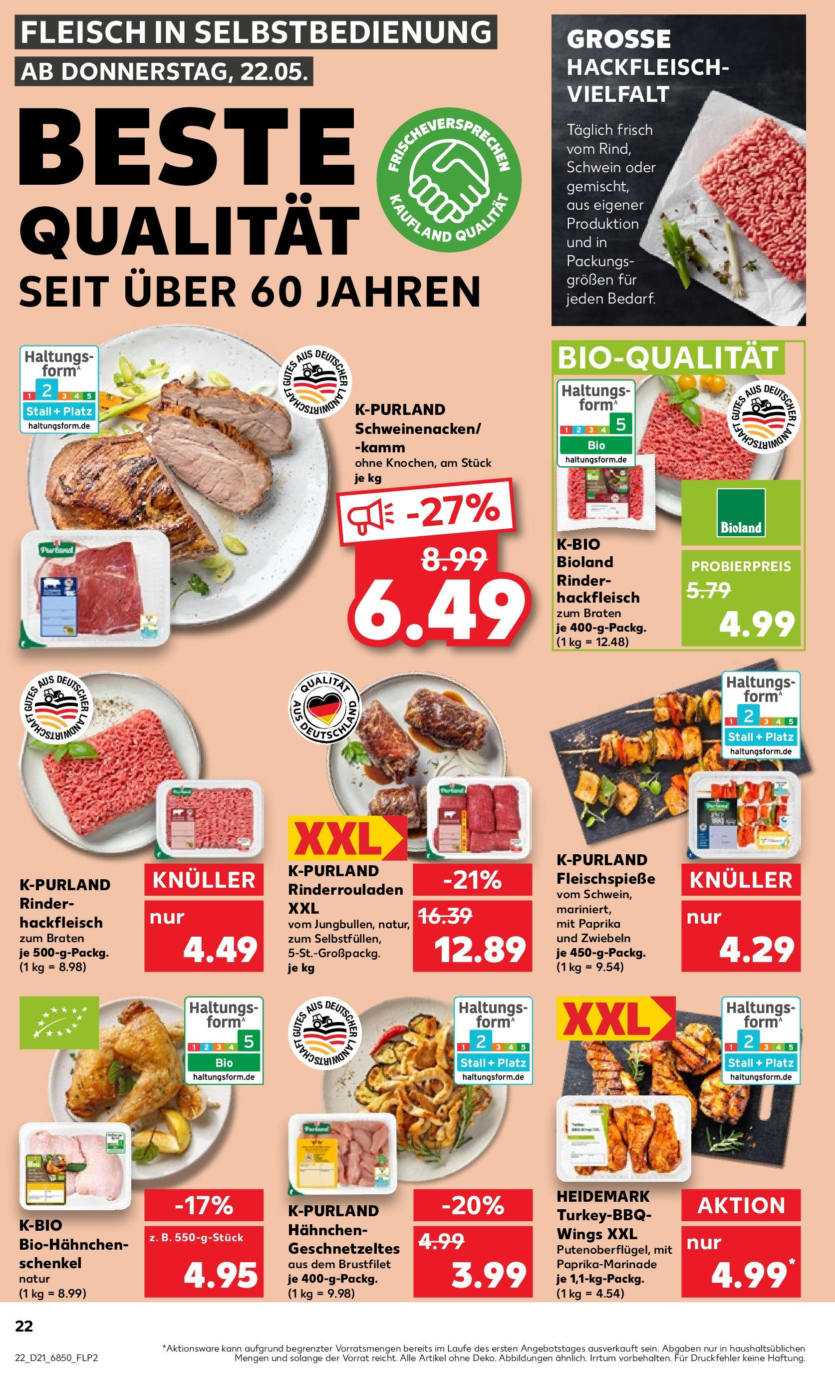 Kaufland prospekt Steinheim An Der Murr (ab 21.05.2025) » Angebote Online | Seite: 30 | Produkte: Rinderrouladen, Zwiebeln, Paprika, Fleisch Kaufland prospekt Steinheim An Der Murr (ab 21.05.2025) » Angebote Online zum Blättern | Seite: 30 | Produkte: Rinderrouladen, Zwiebeln, Paprika, Fleisch