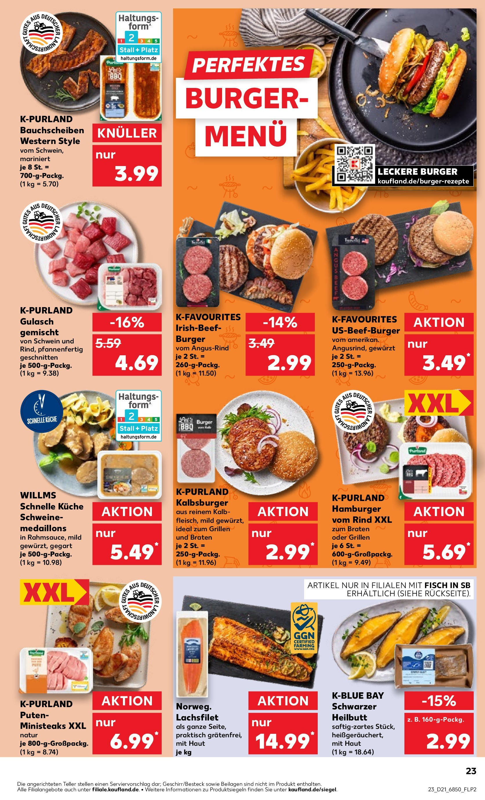 Kaufland prospekt Steinheim An Der Murr (ab 21.05.2025) » Angebote Online | Seite: 31 | Produkte: Küche, Burger, Fisch, Gulasch Kaufland prospekt Steinheim An Der Murr (ab 21.05.2025) » Angebote Online zum Blättern | Seite: 31 | Produkte: Küche, Burger, Fisch, Gulasch