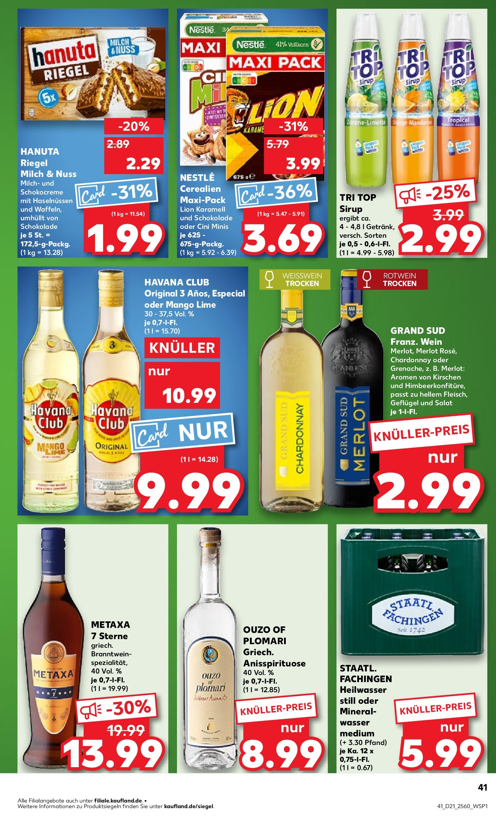 Kaufland prospekt Steinheim An Der Murr (ab 21.05.2025) » Angebote Online | Seite: 49 | Produkte: Havana club, Sirup, Metaxa, Wein Kaufland prospekt Steinheim An Der Murr (ab 21.05.2025) » Angebote Online zum Blättern | Seite: 49 | Produkte: Havana club, Sirup, Metaxa, Wein