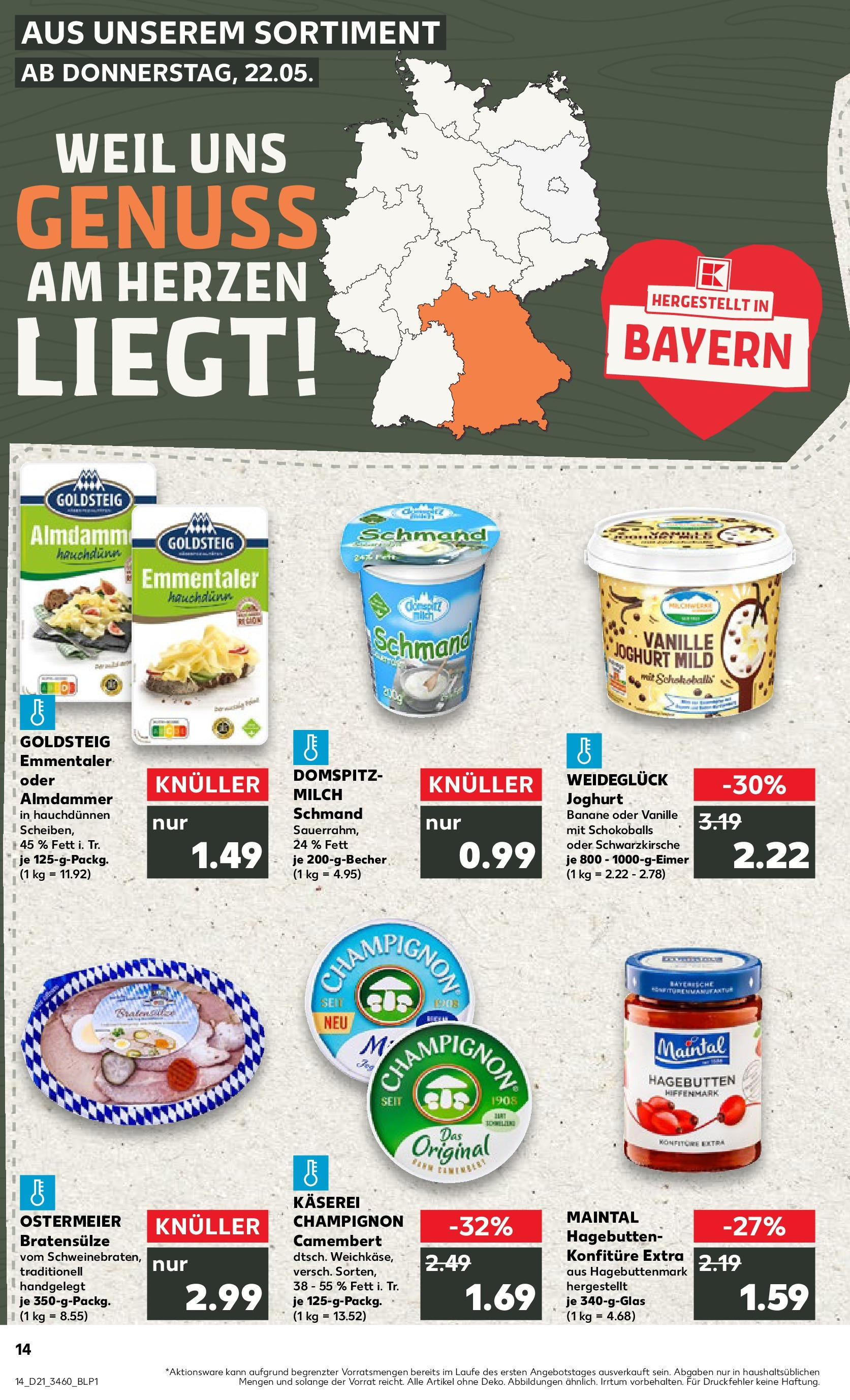 Kaufland prospekt Weiden In Der Oberpfalz (ab 21.05.2025) » Angebote Online | Seite: 14 | Produkte: Milch, Joghurt Kaufland prospekt Weiden In Der Oberpfalz (ab 21.05.2025) » Angebote Online zum Blättern | Seite: 14 | Produkte: Milch, Joghurt
