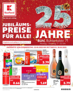 Kaufland prospekt Bühl	 - gültig ab dem 21.05.2025 | Seite: 1 | Produkte: Sekt, Milka, Tassimo, Uhr
