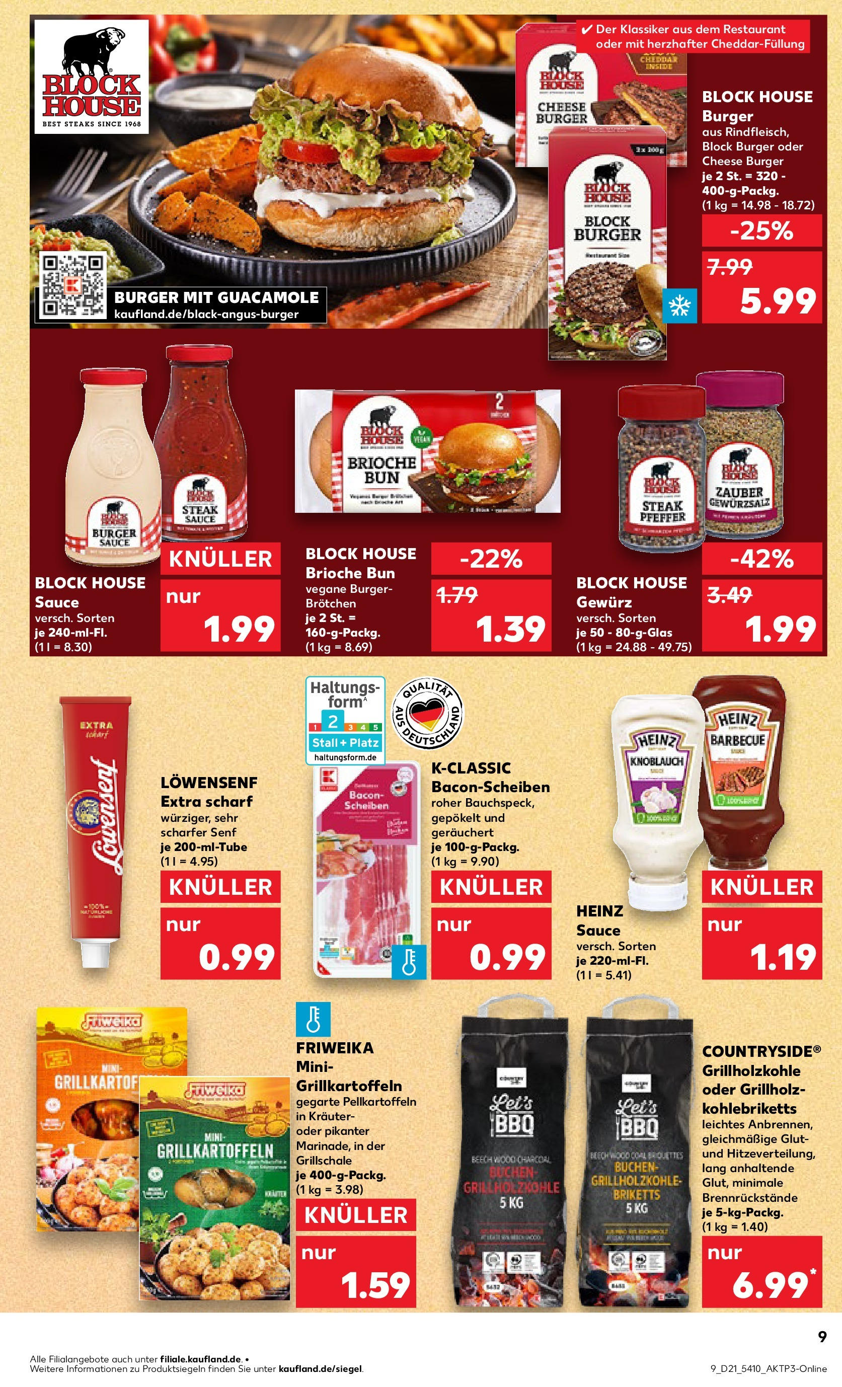 Kaufland prospekt Erding (ab 21.05.2025) » Angebote Online | Seite: 9 | Produkte: Burger bun, Pfeffer, Knoblauch, Steak Kaufland prospekt Erding (ab 21.05.2025) » Angebote Online zum Blättern | Seite: 9 | Produkte: Burger bun, Pfeffer, Knoblauch, Steak