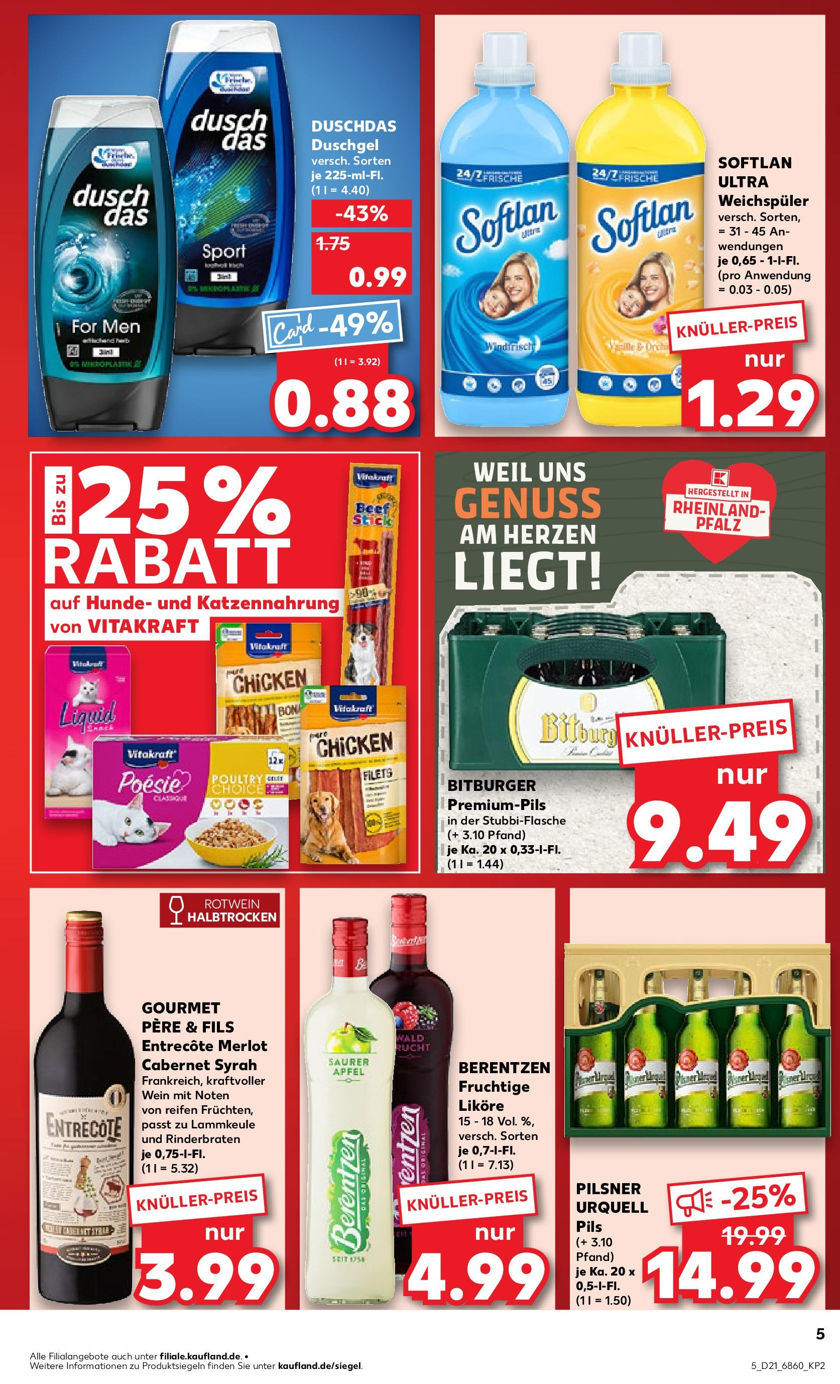 Kaufland prospekt Bad Kreuznach (ab 22.05.2025) » Angebote Online | Seite: 5 | Produkte: Merlot, Entrecote, Duschgel, Duschdas Kaufland prospekt Bad Kreuznach (ab 22.05.2025) » Angebote Online zum Blättern | Seite: 5 | Produkte: Merlot, Entrecote, Duschgel, Duschdas