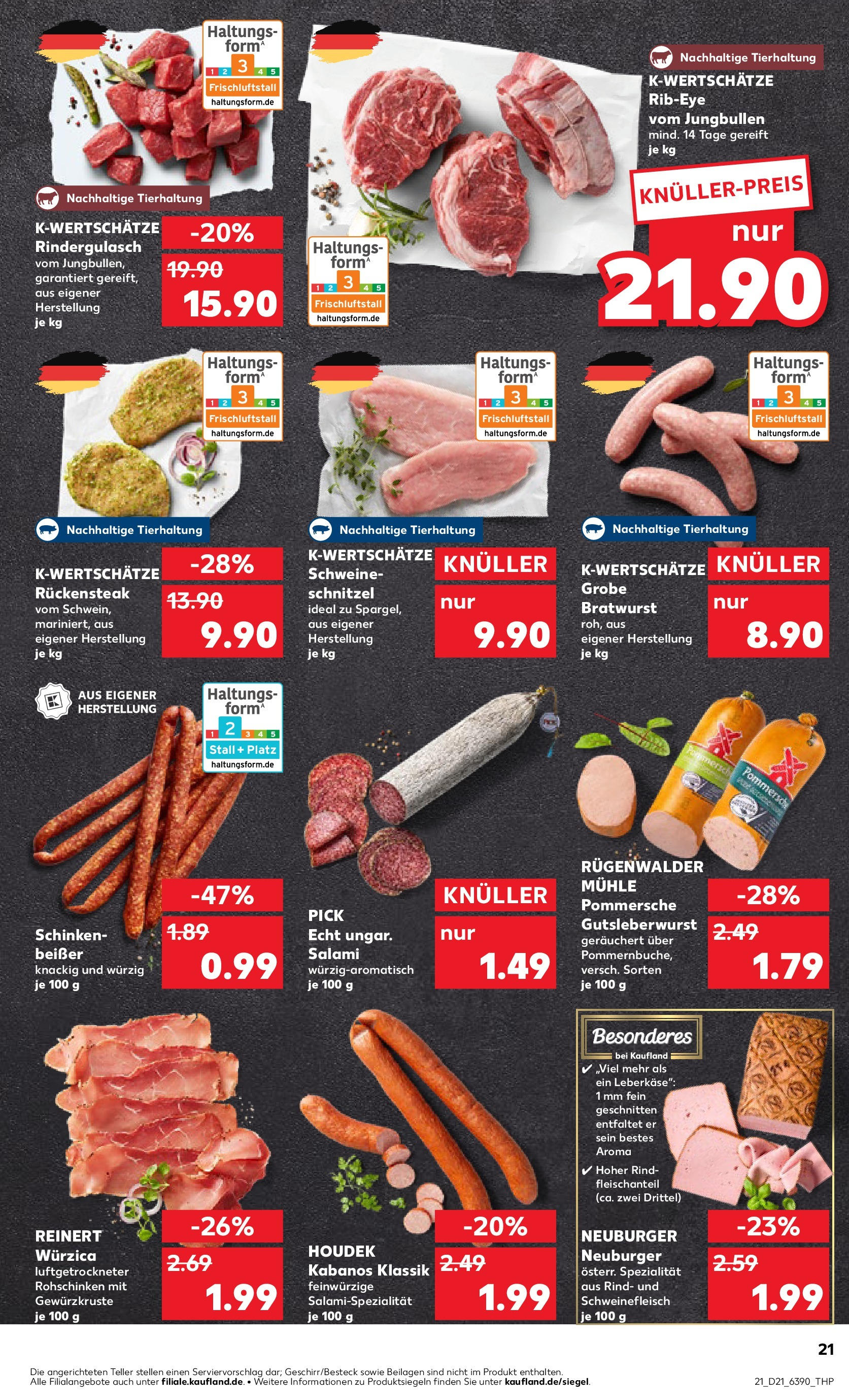Kaufland prospekt Metzingen (ab 21.05.2025) » Angebote Online | Seite: 21 | Produkte: Rindergulasch, Mühle, Schweinefleisch, Steak Kaufland prospekt Metzingen (ab 21.05.2025) » Angebote Online zum Blättern | Seite: 21 | Produkte: Rindergulasch, Mühle, Schweinefleisch, Steak
