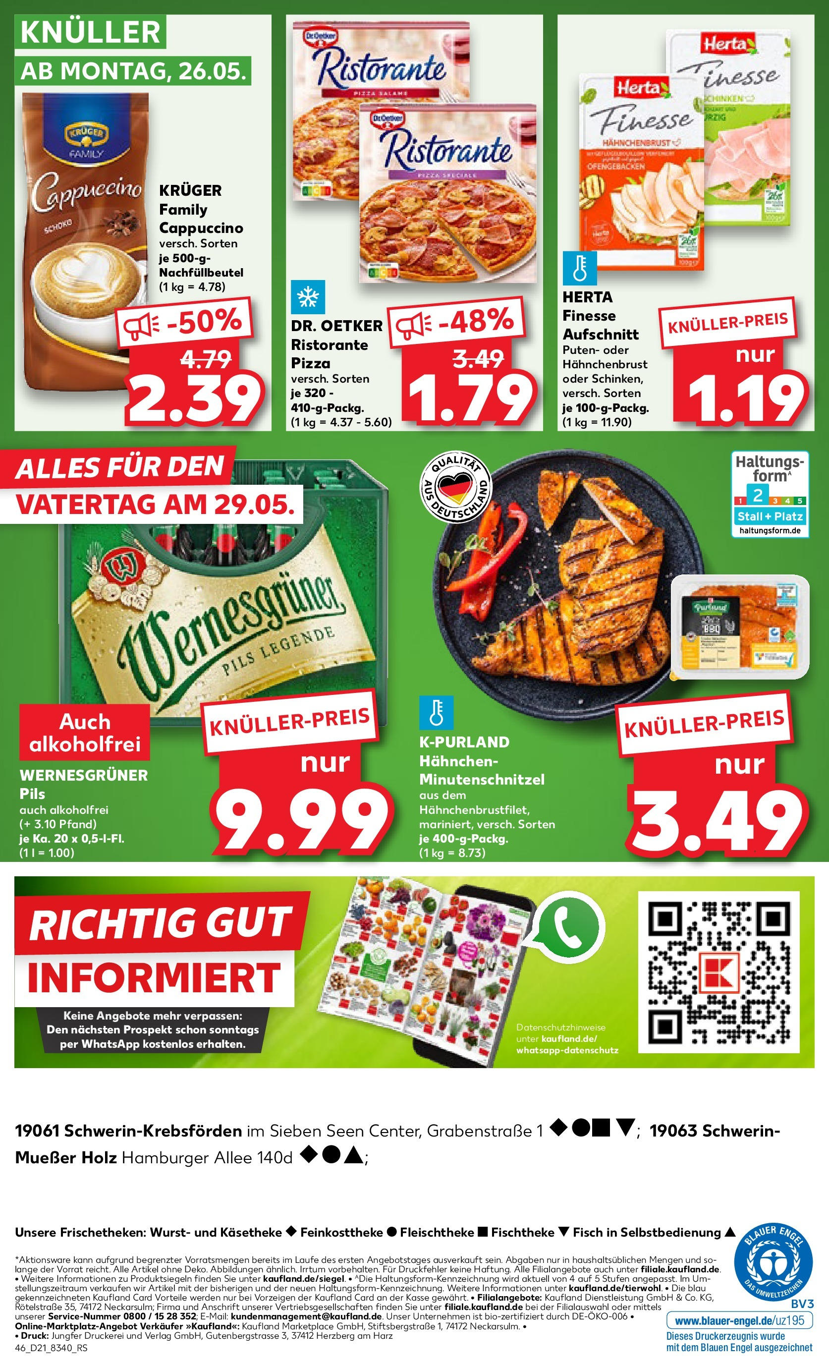 Kaufland prospekt Schwerin (ab 22.05.2025) » Angebote Online | Seite: 46 | Produkte: Pils, Wurst, Herta finesse, Hahnchenbrust Kaufland prospekt Schwerin (ab 22.05.2025) » Angebote Online zum Blättern | Seite: 46 | Produkte: Pils, Wurst, Herta finesse, Hahnchenbrust