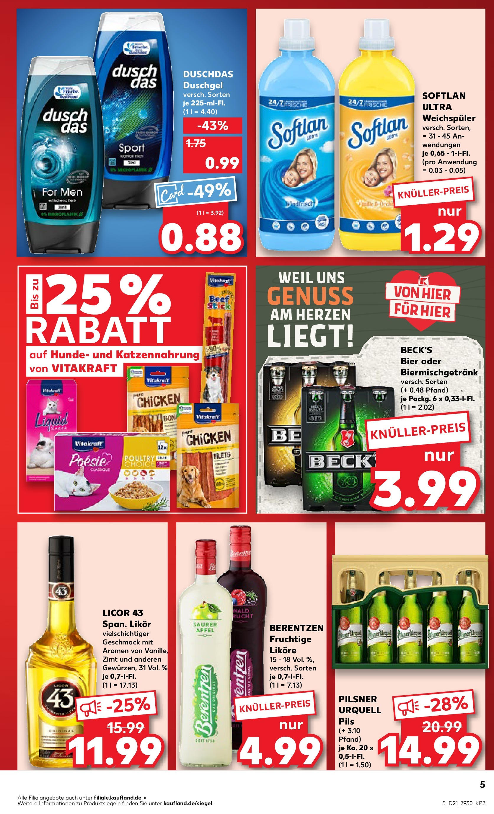 Kaufland prospekt Lüneburg (ab 22.05.2025) » Angebote Online | Seite: 5 | Produkte: Pils, Duschgel, Pilsner urquell, Berentzen Kaufland prospekt Lüneburg (ab 22.05.2025) » Angebote Online zum Blättern | Seite: 5 | Produkte: Pils, Duschgel, Pilsner urquell, Berentzen
