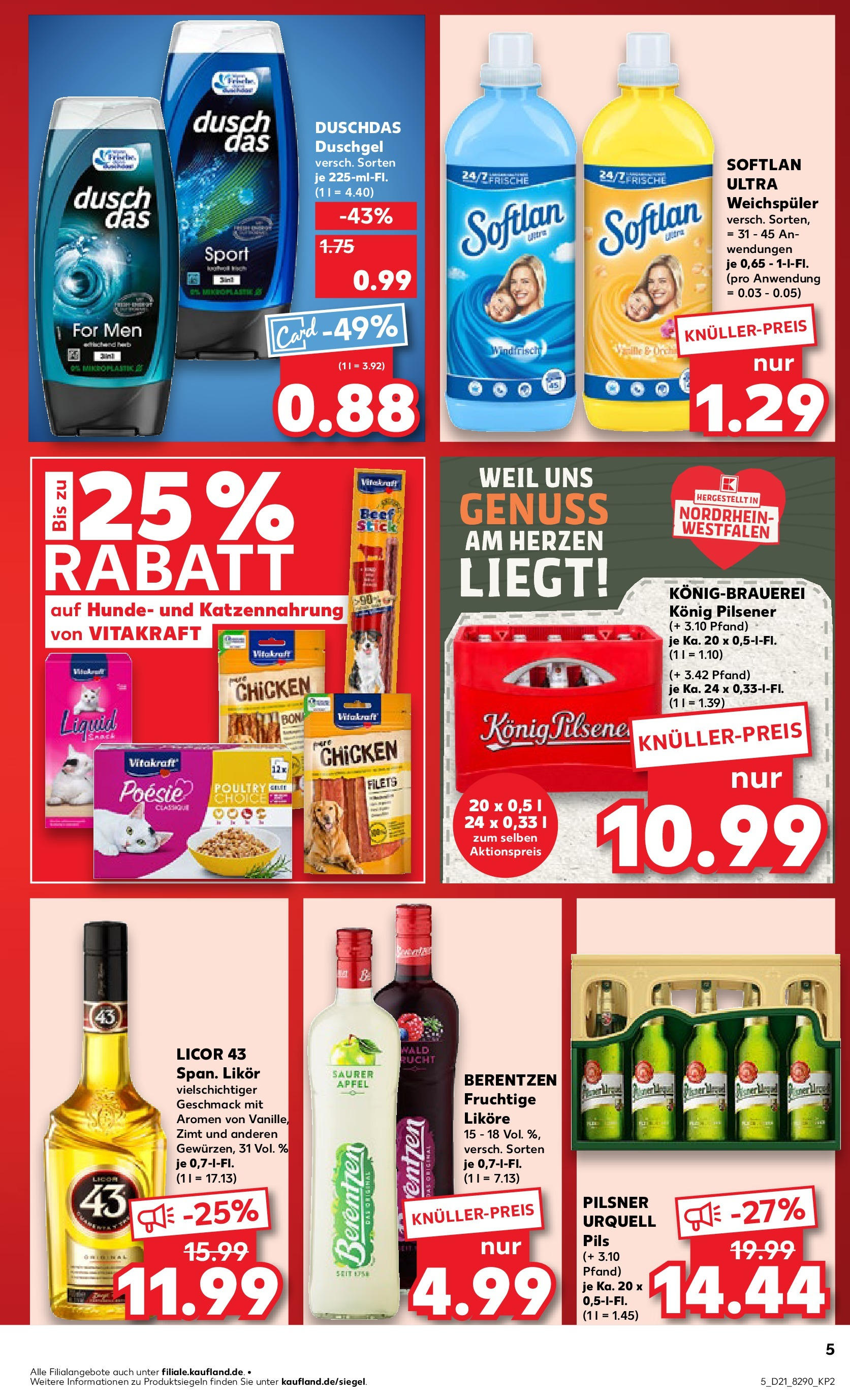 Kaufland prospekt Lippstadt	 (ab 25.05.2025) » Angebote Online zum Blättern | Seite: 20 | Produkte: Konig pilsener, Pils, Weichspüler, Shower Gel